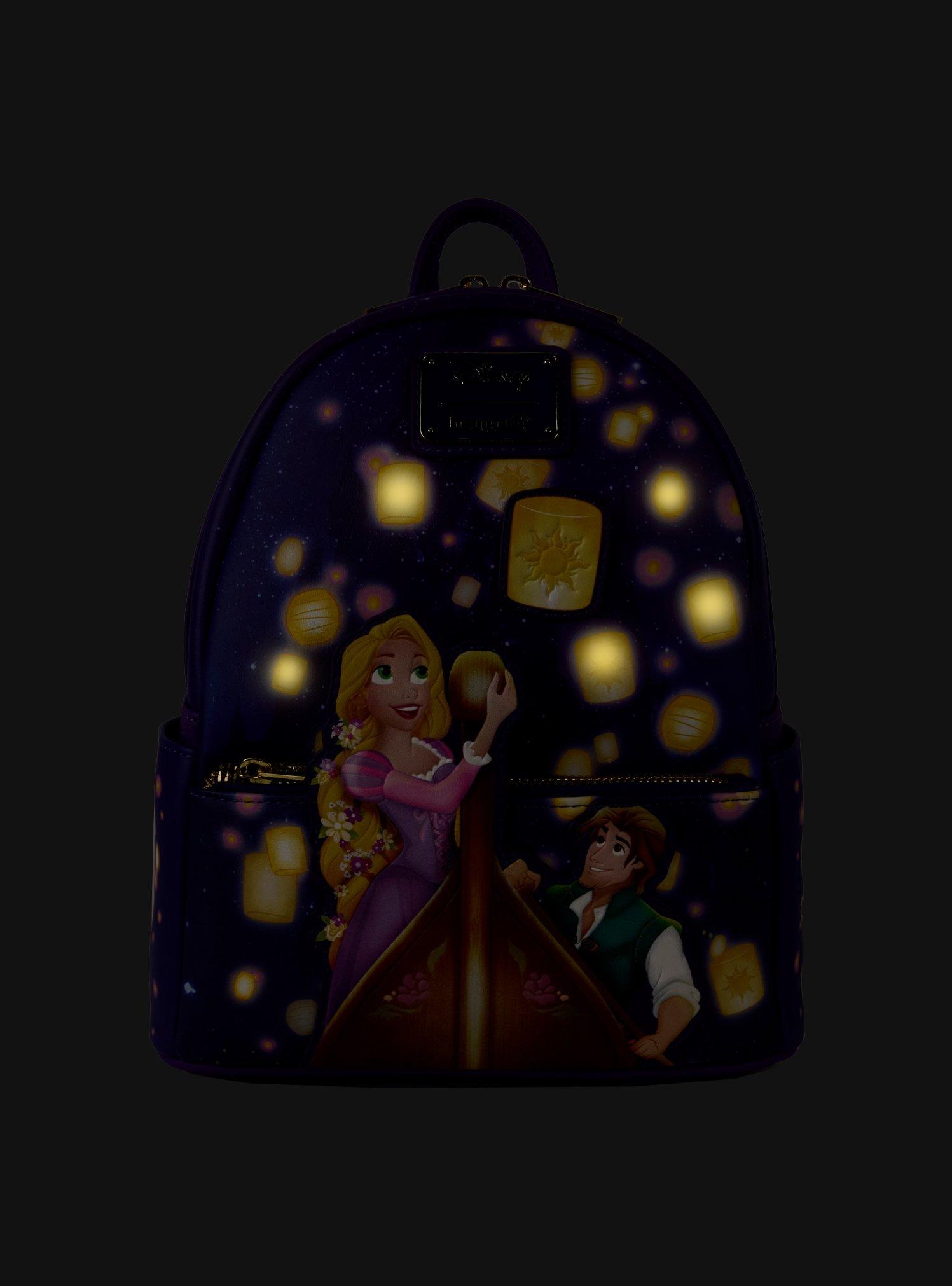 Loungefly Disney Tangled Lanterns Scene Light-Up Mini Backpack, , alternate