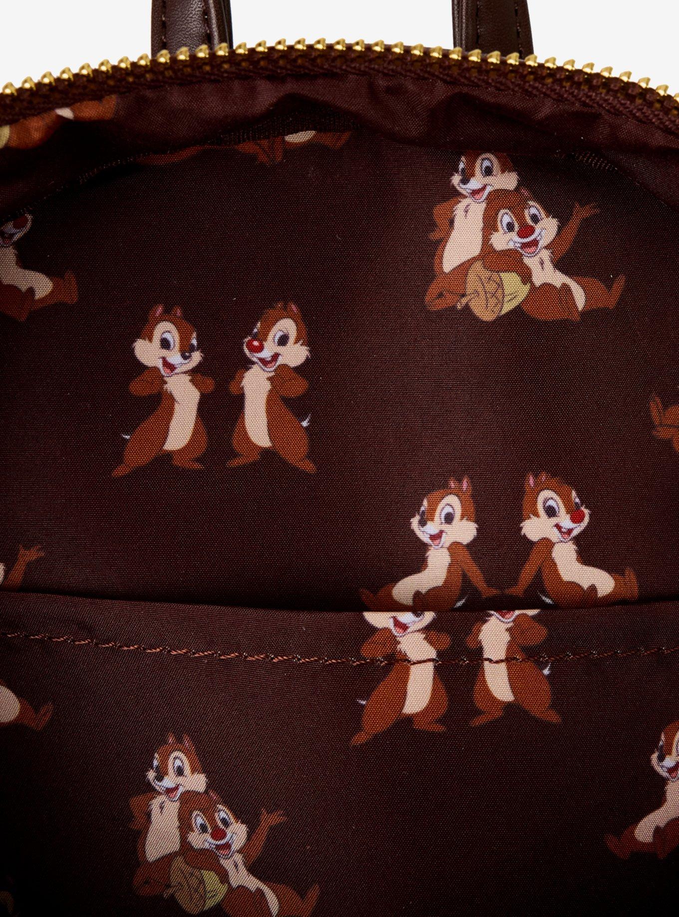 Loungefly Disney Chip & Dale Quilted Pocket Mini Backpack