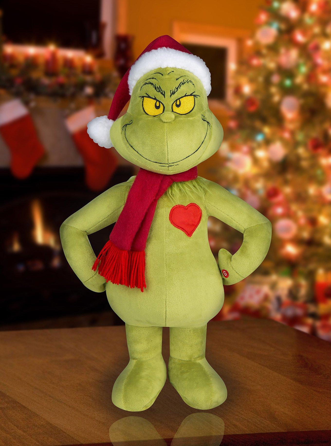 The Grinch with Light Up Heart Holiday Greeter, , alternate