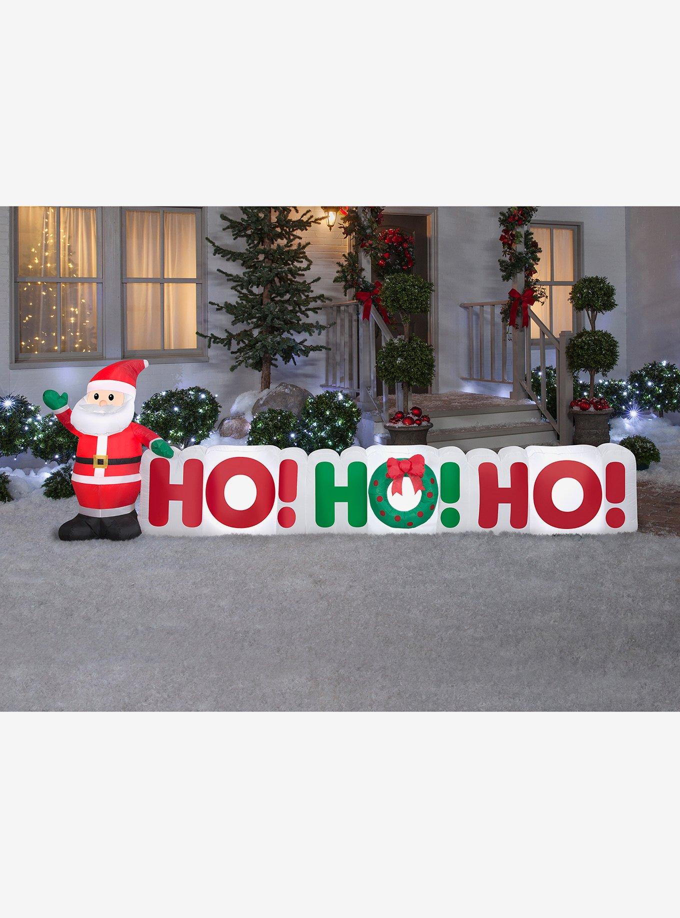 Santa Ho! Ho! Ho! Sign Airblown