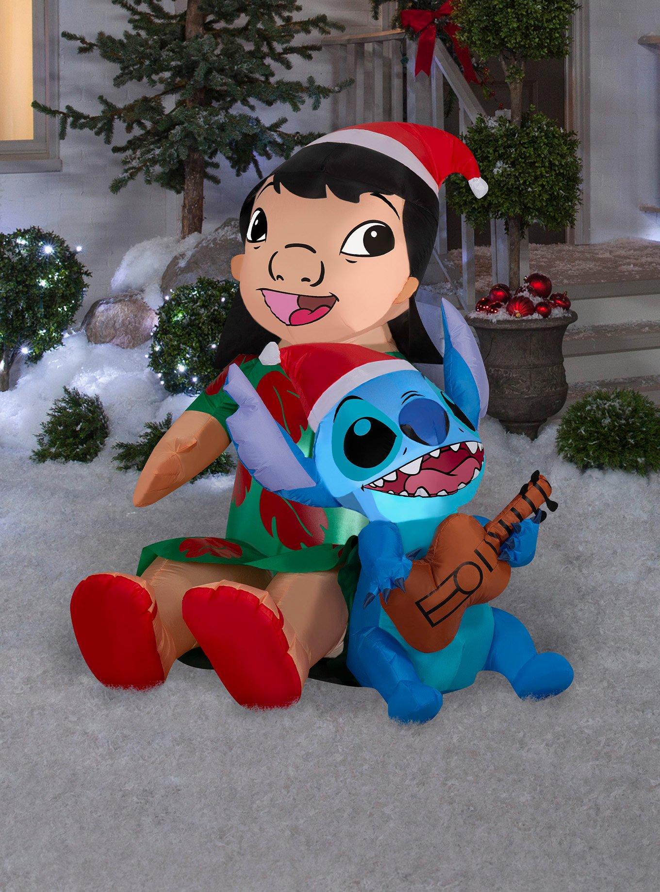 Disney Lilo & Stitch in Santa Hats Airblown, , hi-res