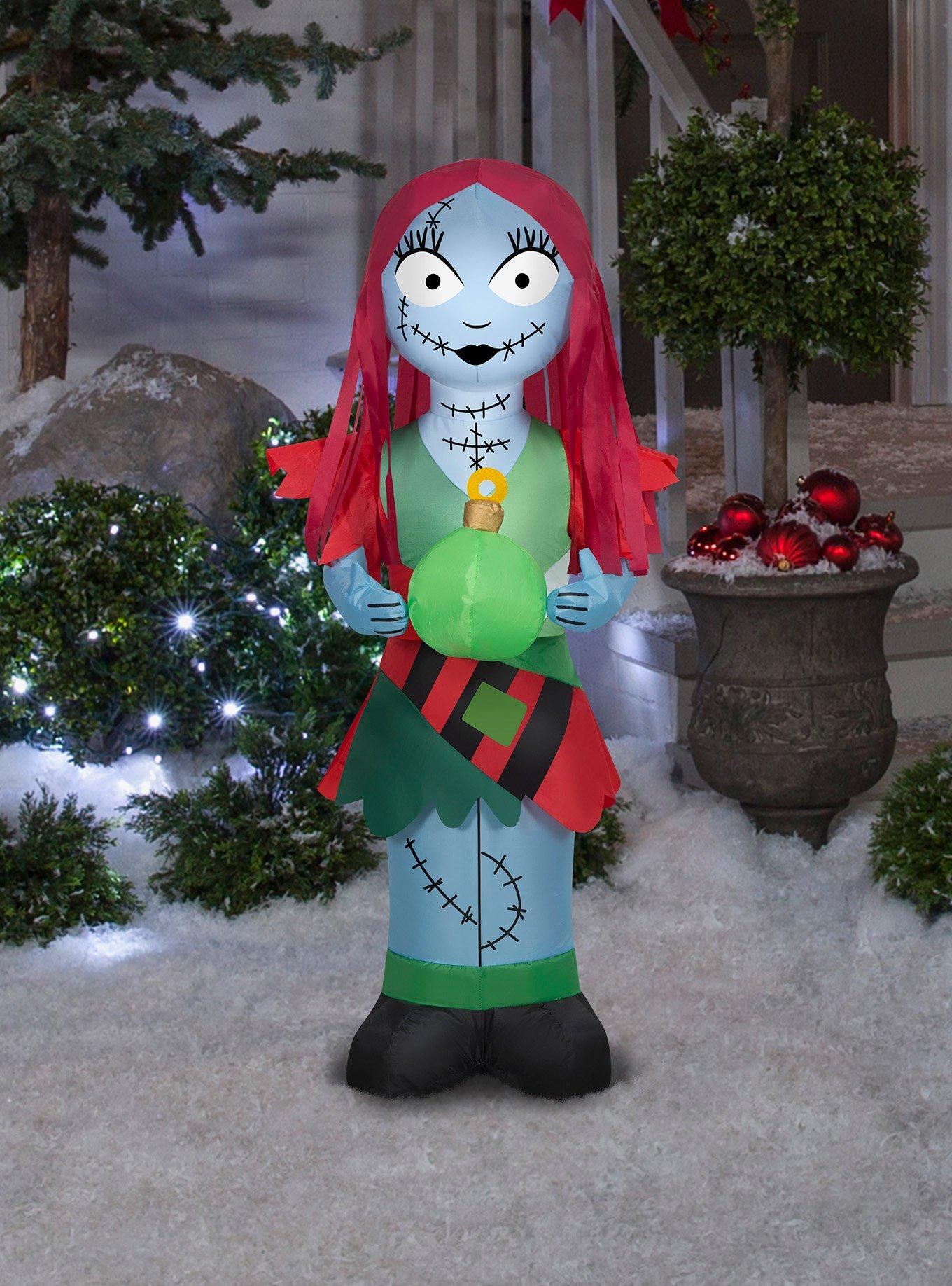 Disney Nightmare Before Christmas Sally in Holiday Outfit Airblown, , alternate