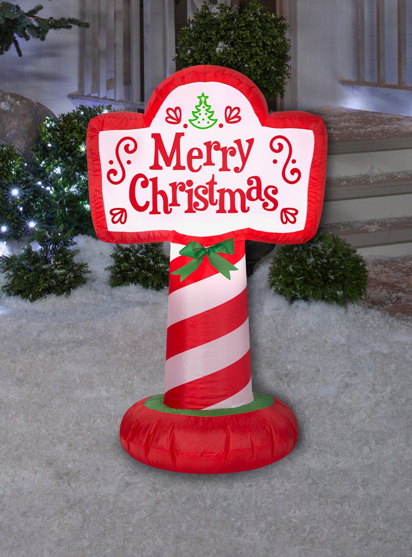 Merry Christmas Sign Airblown, , alternate