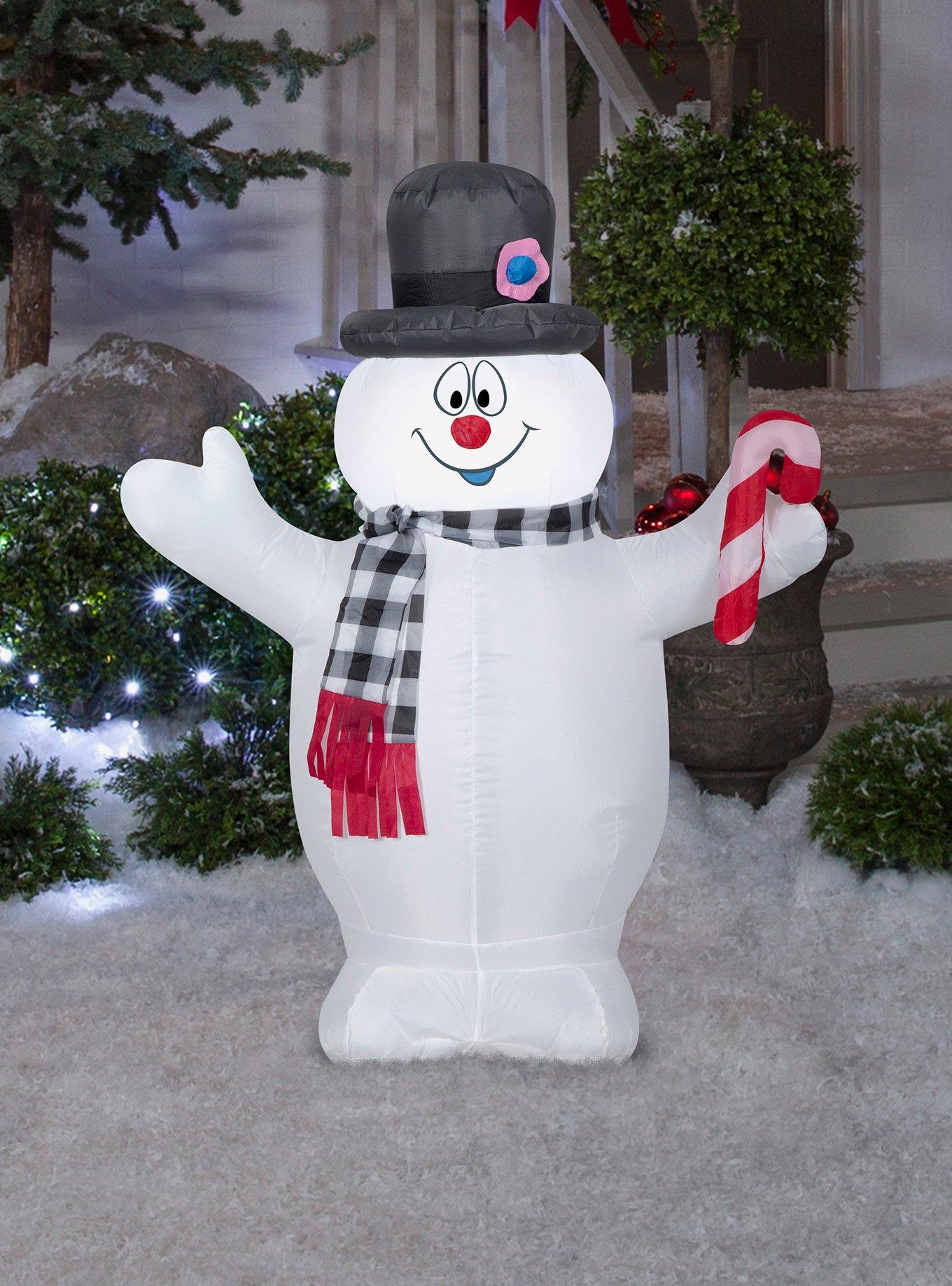 Frosty the Snowman with Candy Cane Airblown, , hi-res