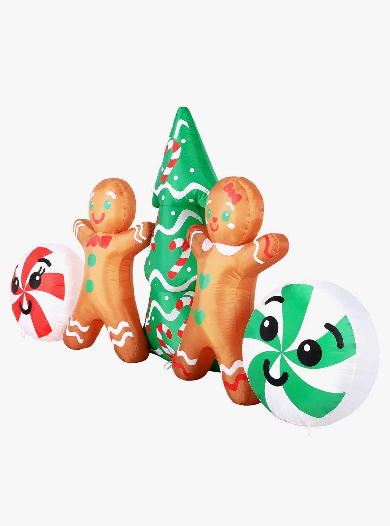 Gingerbread Couple Scene Airflowz Inflatable, , alternate