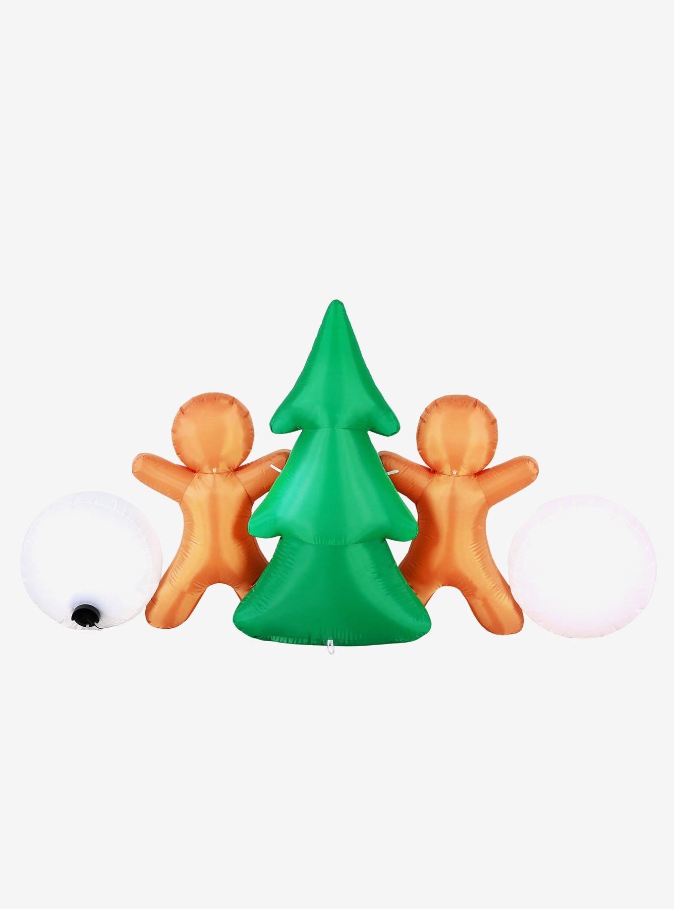 Gingerbread Couple Scene Airflowz Inflatable, , alternate