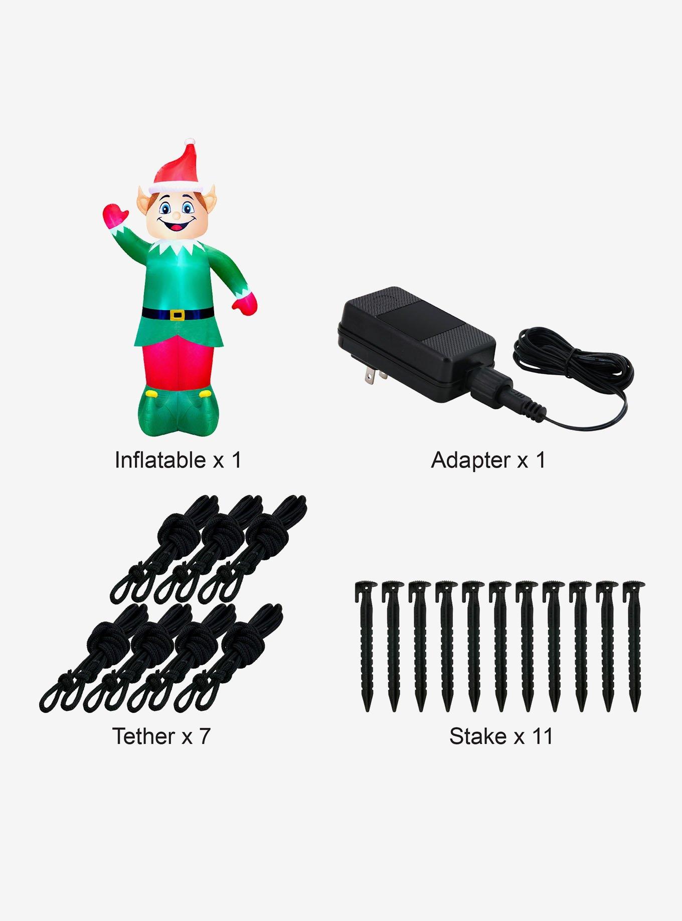 Colossal Elf Airflowz Inflatable, , alternate