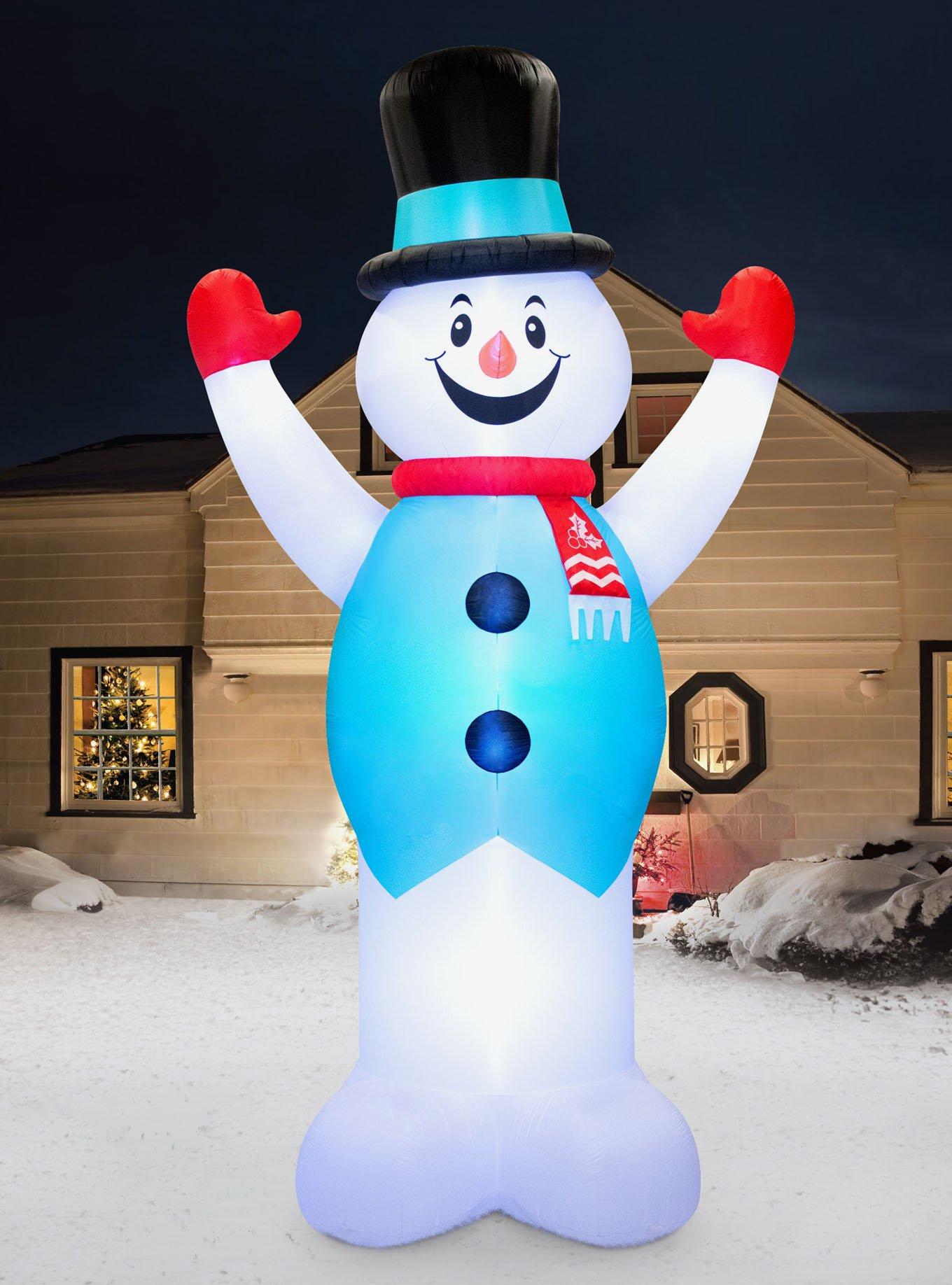 Colossal Snowman Airflowz Inflatable, , alternate