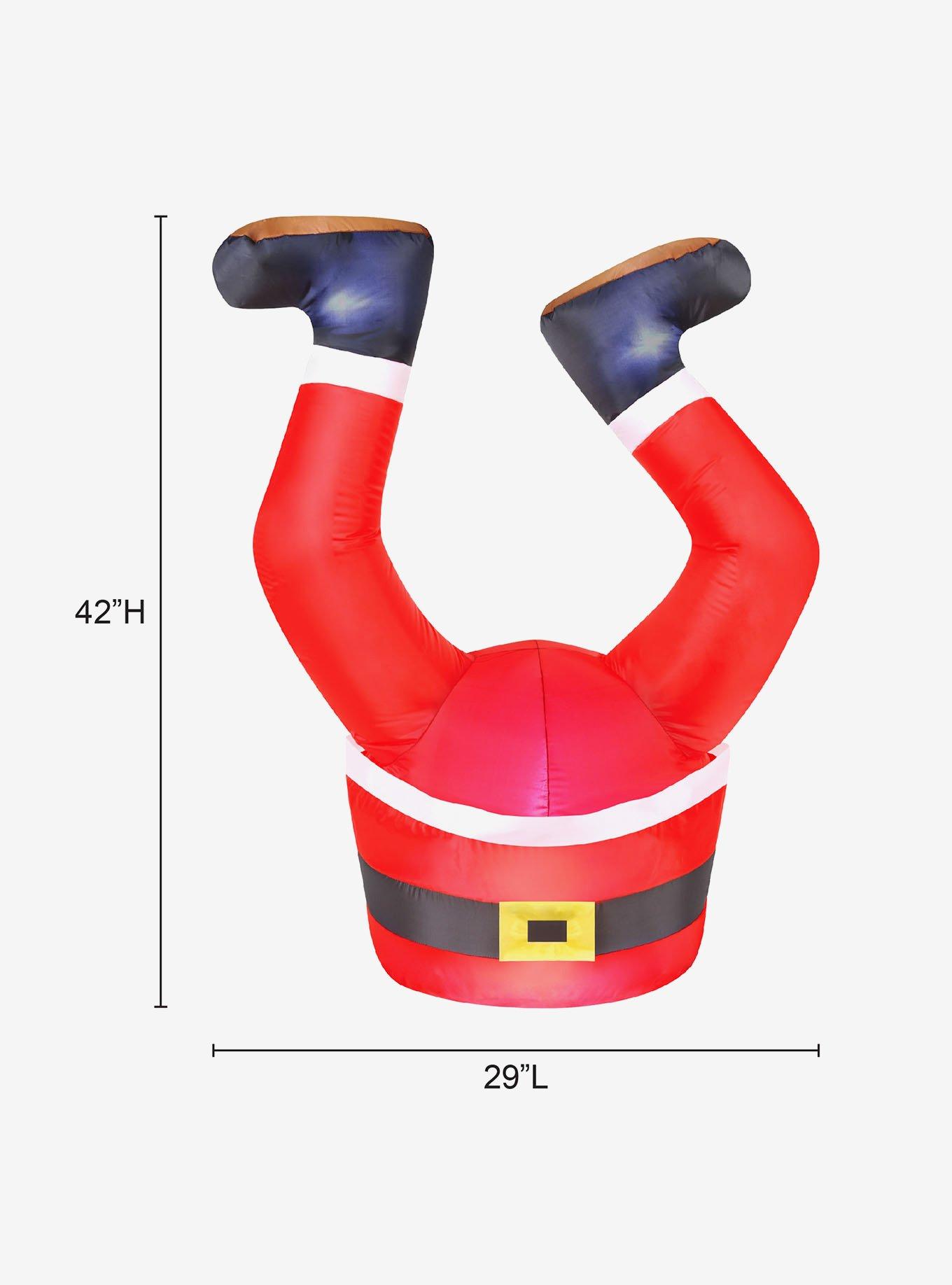 Santa Legs 3.5ft Inflatable, , alternate