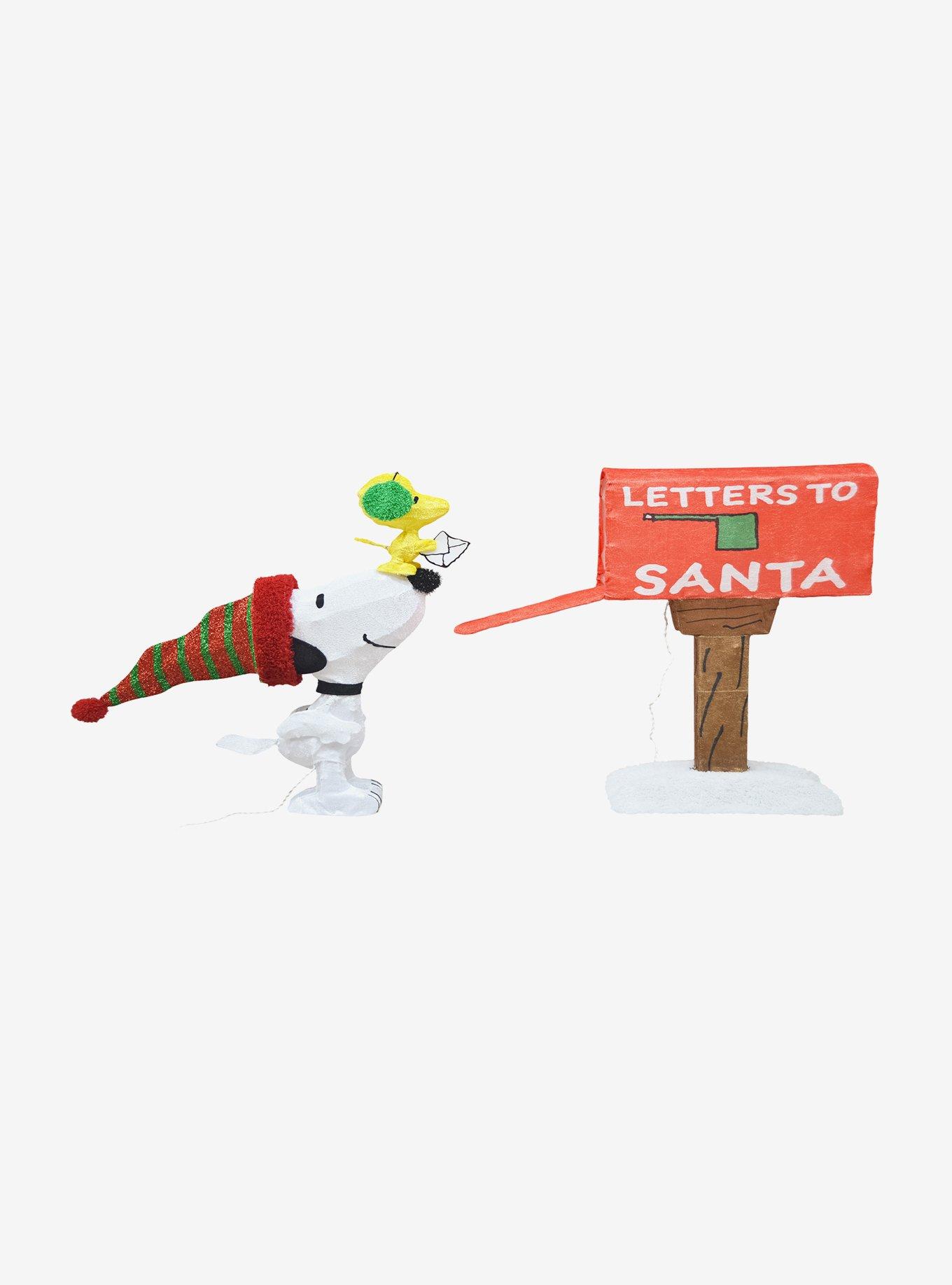 Peanuts Mailbox Letters to Santa 3D PreLit LED Yard Art, , alternate