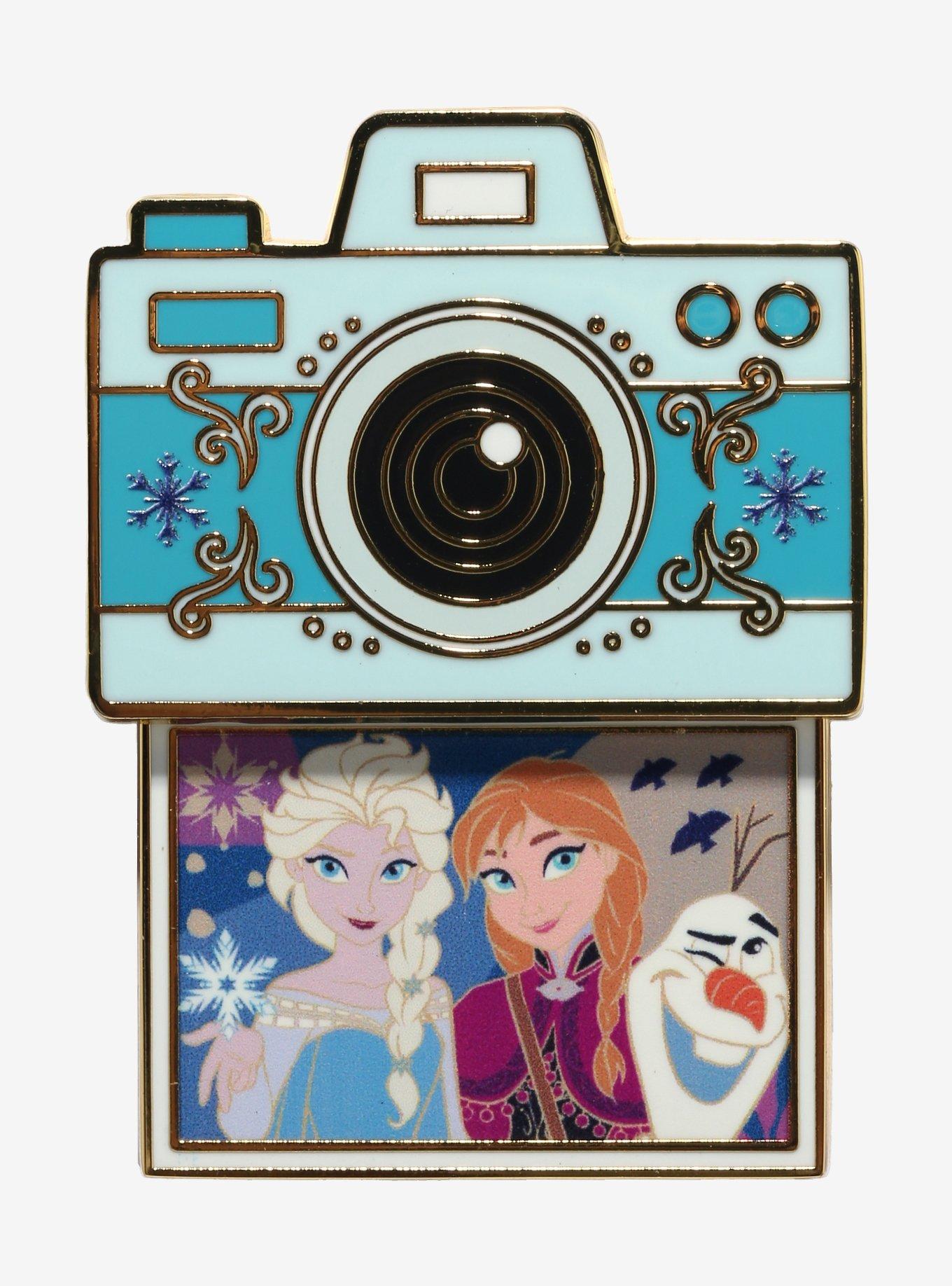 Disney Frozen Anna & Elsa Instant Camera Enamel Pin, , hi-res