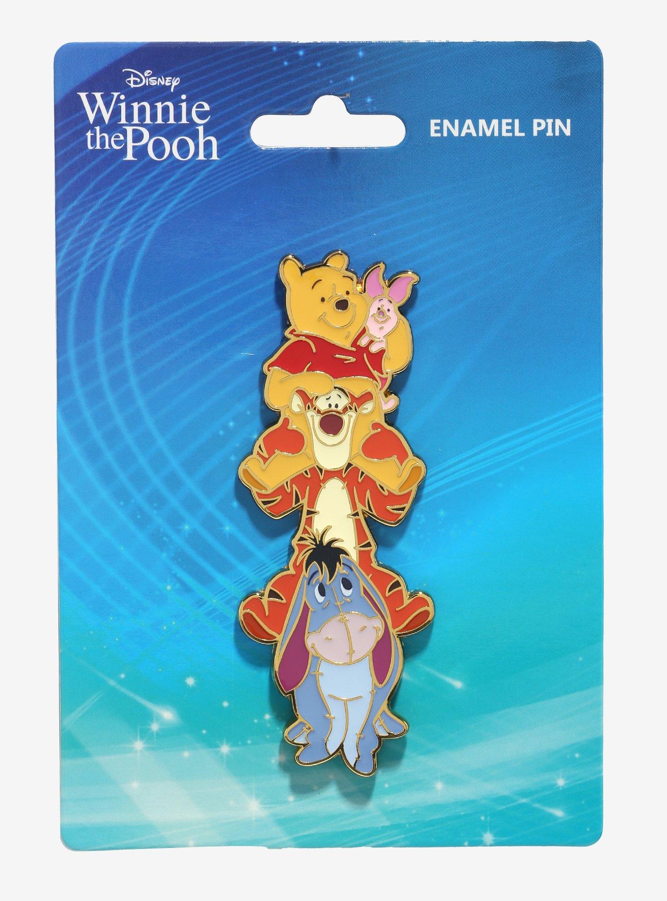 Disney Winnie the Pooh Stacked Characters Enamel Pin, , hi-res