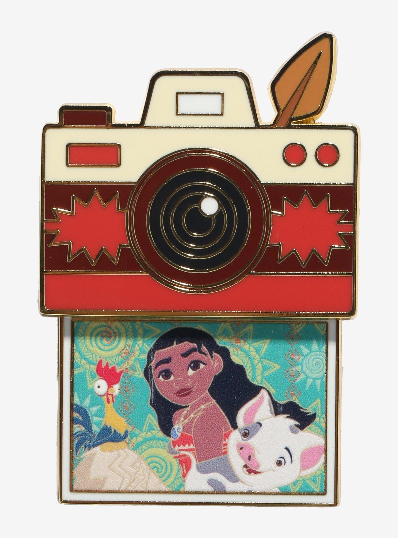 Disney Moana Instant Camera Enamel Pin, , alternate