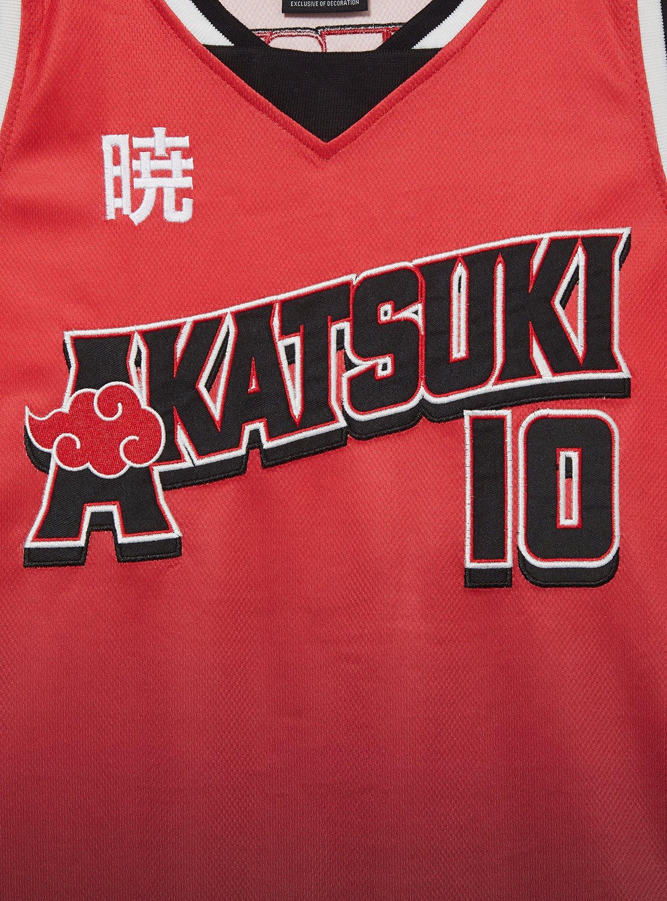 Naruto Shippuden Akatsuki Basketball Jersey — BoxLunch Exclusive, BLACK, alternate