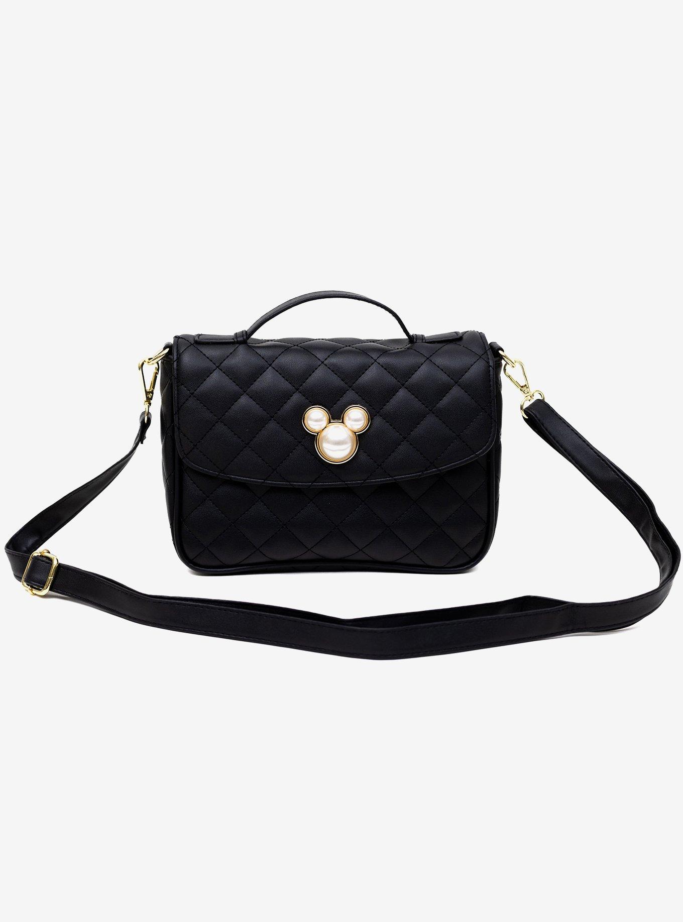 Disney Mickey Mouse Ears with Faux Pearls Crossbody Bag