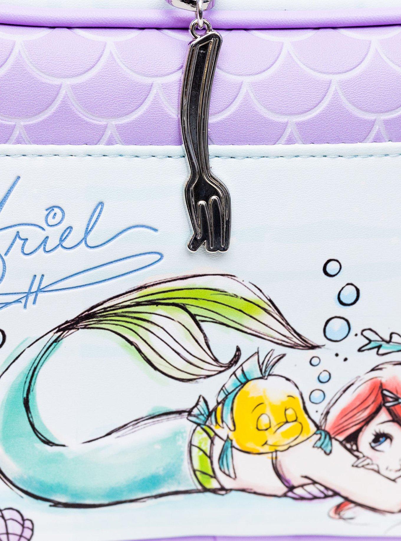 Disney The Little Mermaid Ariel and Flounder Poses Crossbody Bag, , alternate