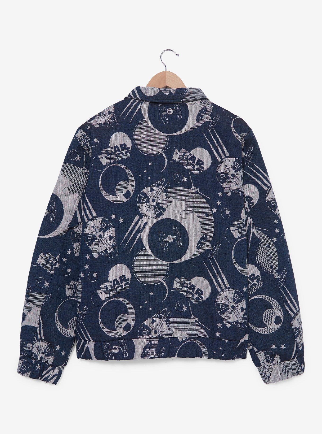 Star Wars Denim Jacquard Scenic Jacket — BoxLunch Exclusive, , hi-res