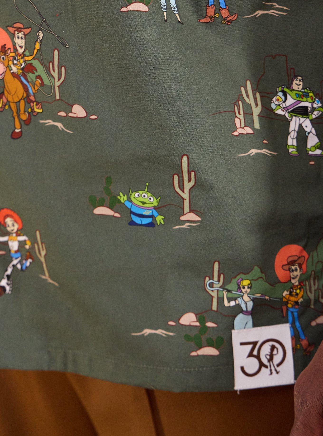 Disney Pixar Toy Story Woody & Friends Allover Print Woven Button-Up