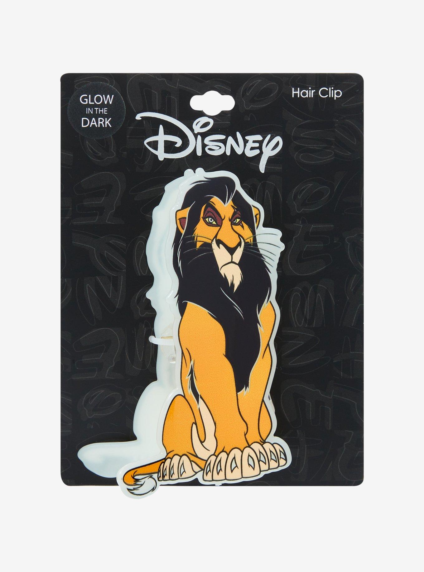 Disney The Lion King Scar Glow-in-the-Dark Figural Claw Clip, , alternate