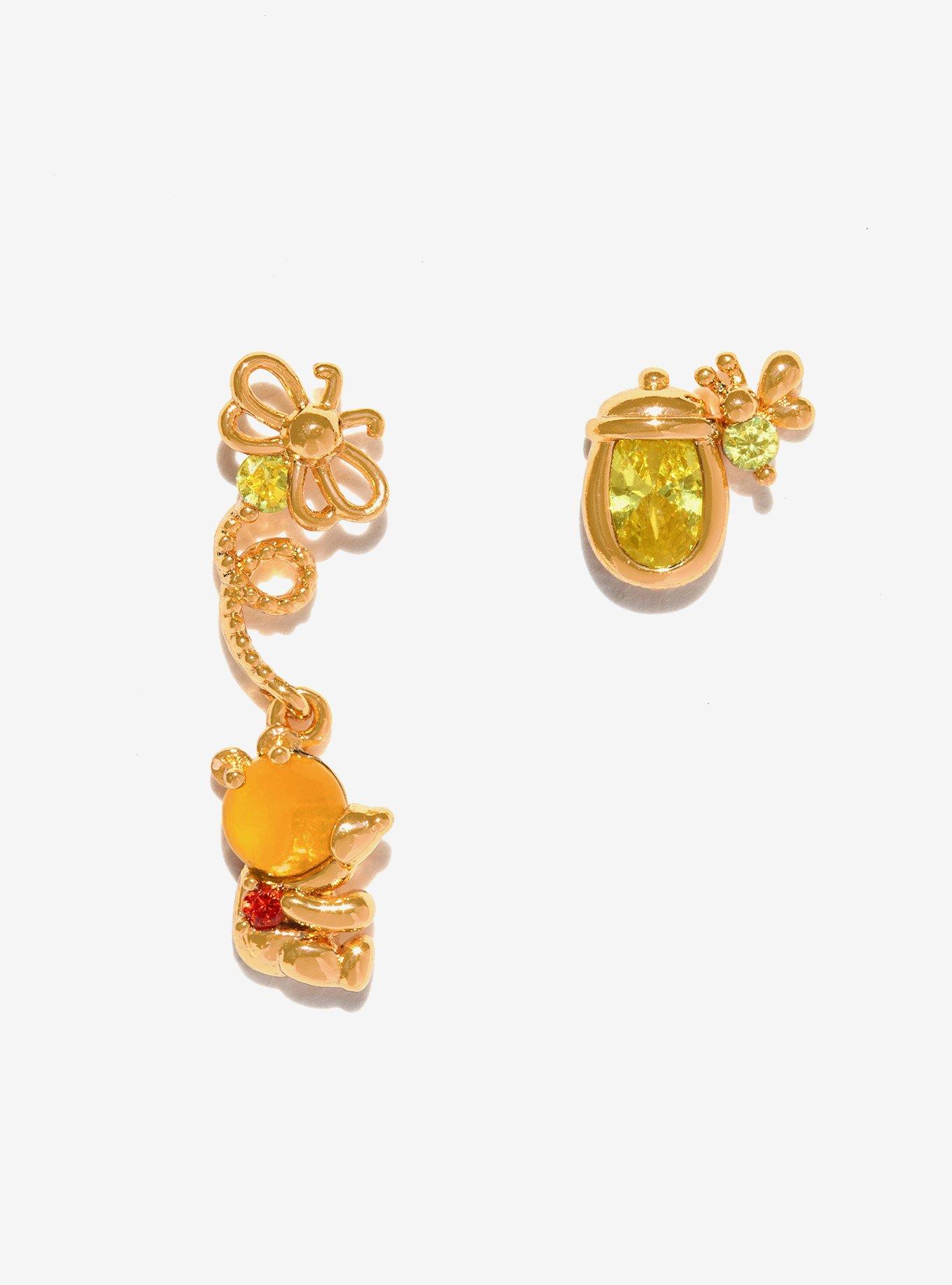 Girls Crew Disney Winnie the Pooh Hunny Pot Earrings — BoxLunch Exclusive, , alternate