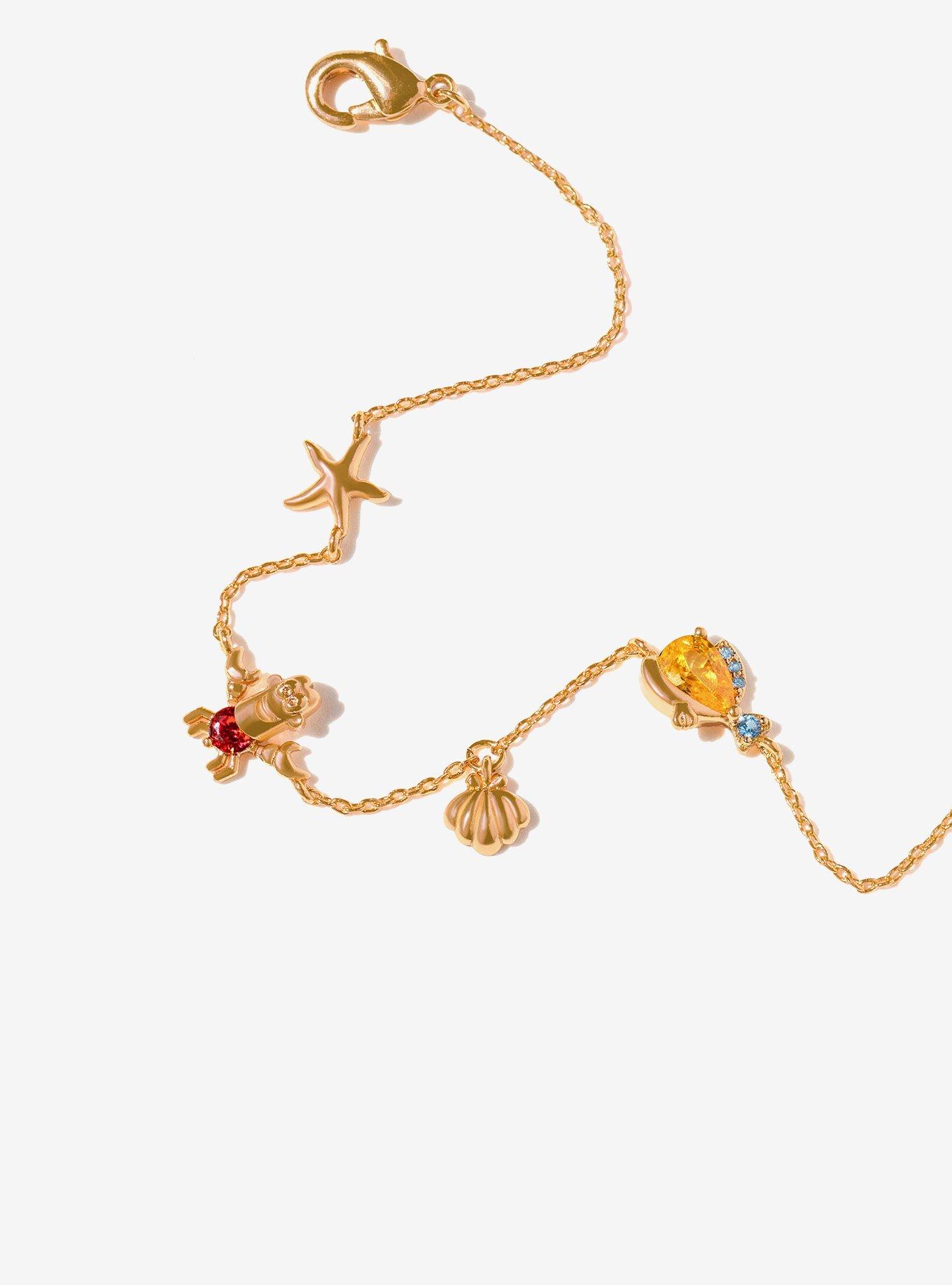 Girls Crew Disney The Little Mermaid Sebastian & Flounder Bracelet &mdash; BoxLunch Exclusive, , alternate