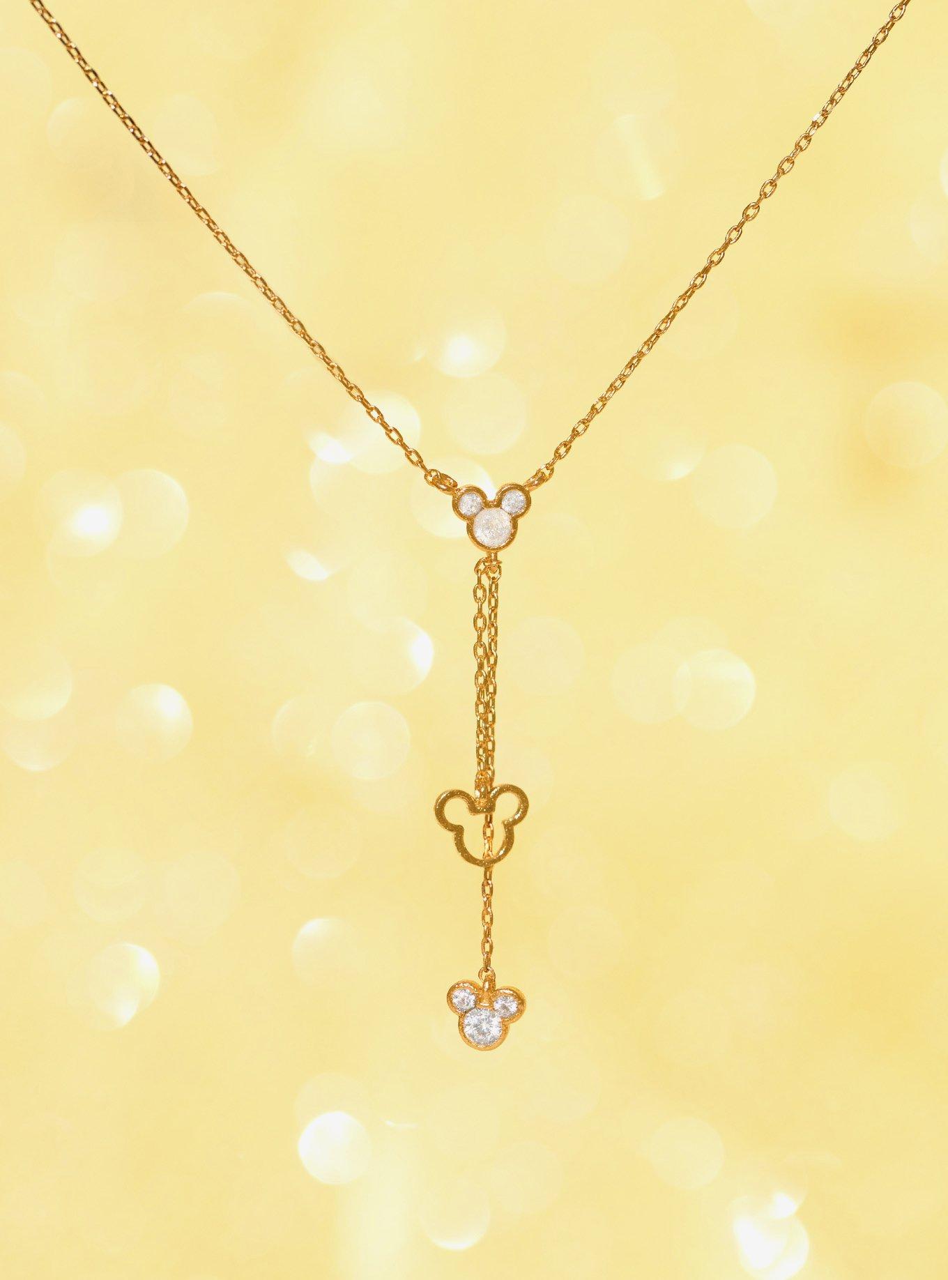 Girls Crew Disney Mickey Mouse Ears Necklace &mdash; BoxLunch Exclusive, , alternate