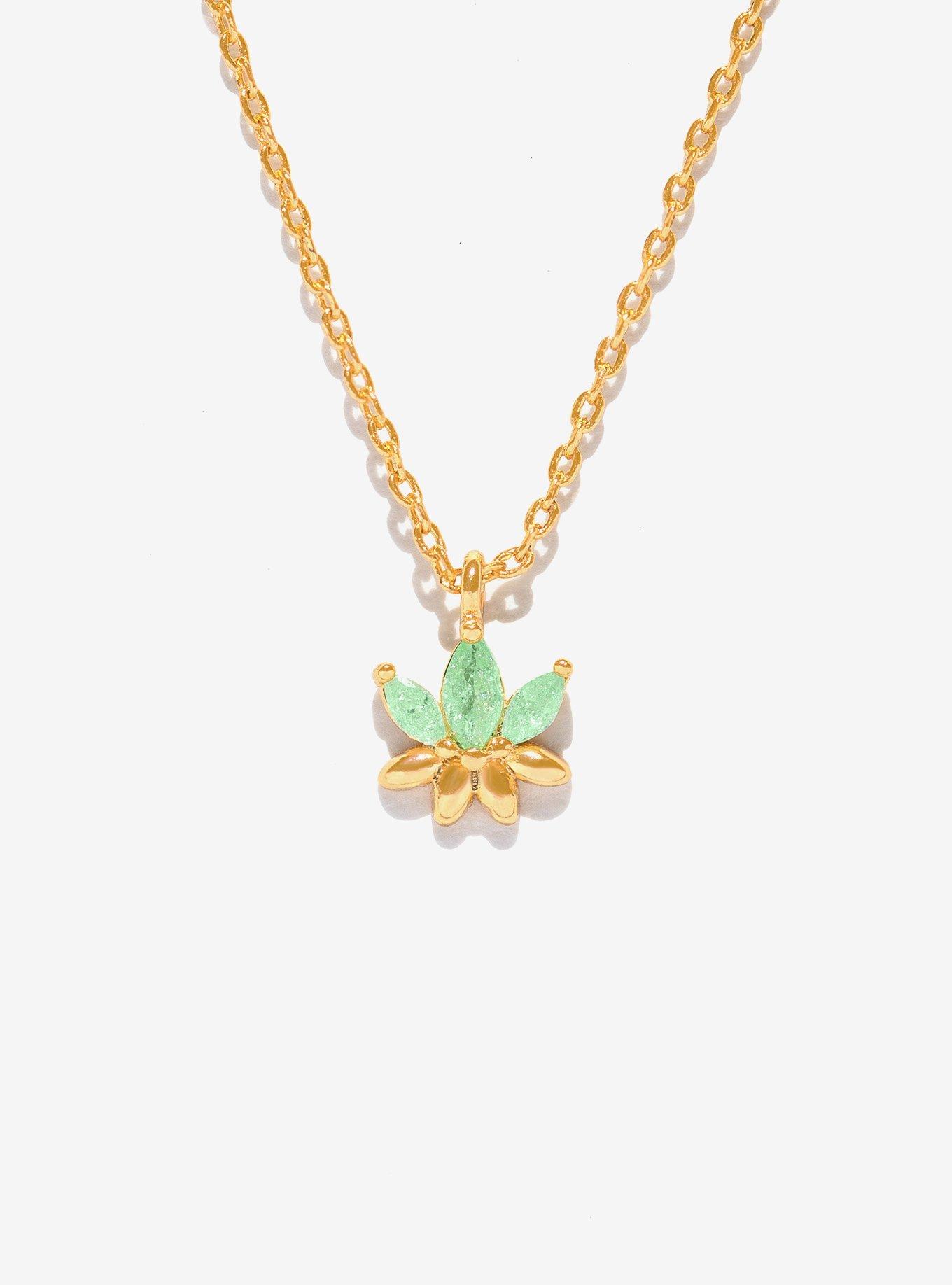 Girls Crew Disney The Princess and the Frog Lily Necklace &mdash; BoxLunch Exclusive, , alternate