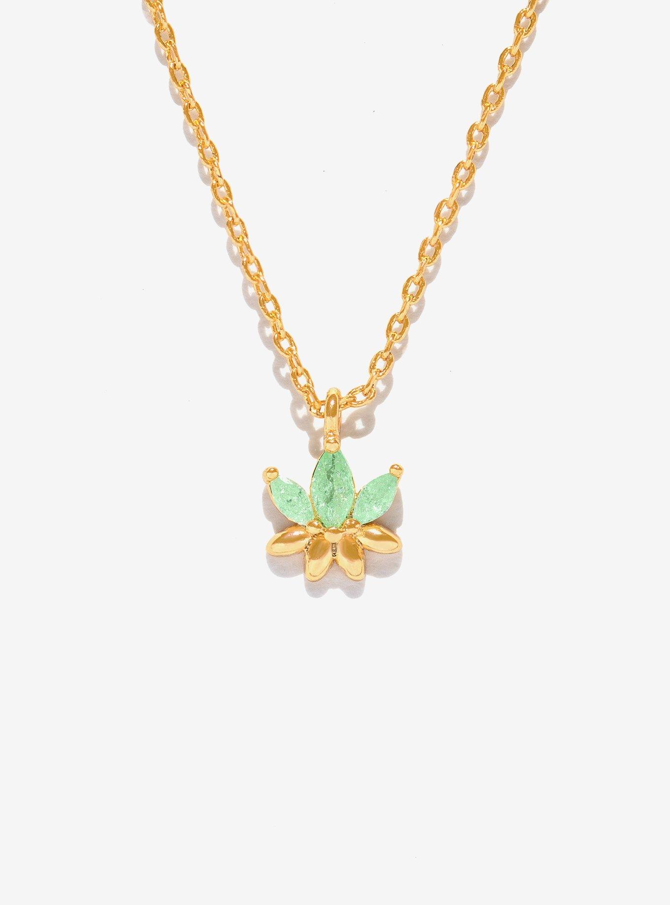 Girls Crew Disney The Princess and the Frog Lily Necklace — BoxLunch Exclusive, , alternate