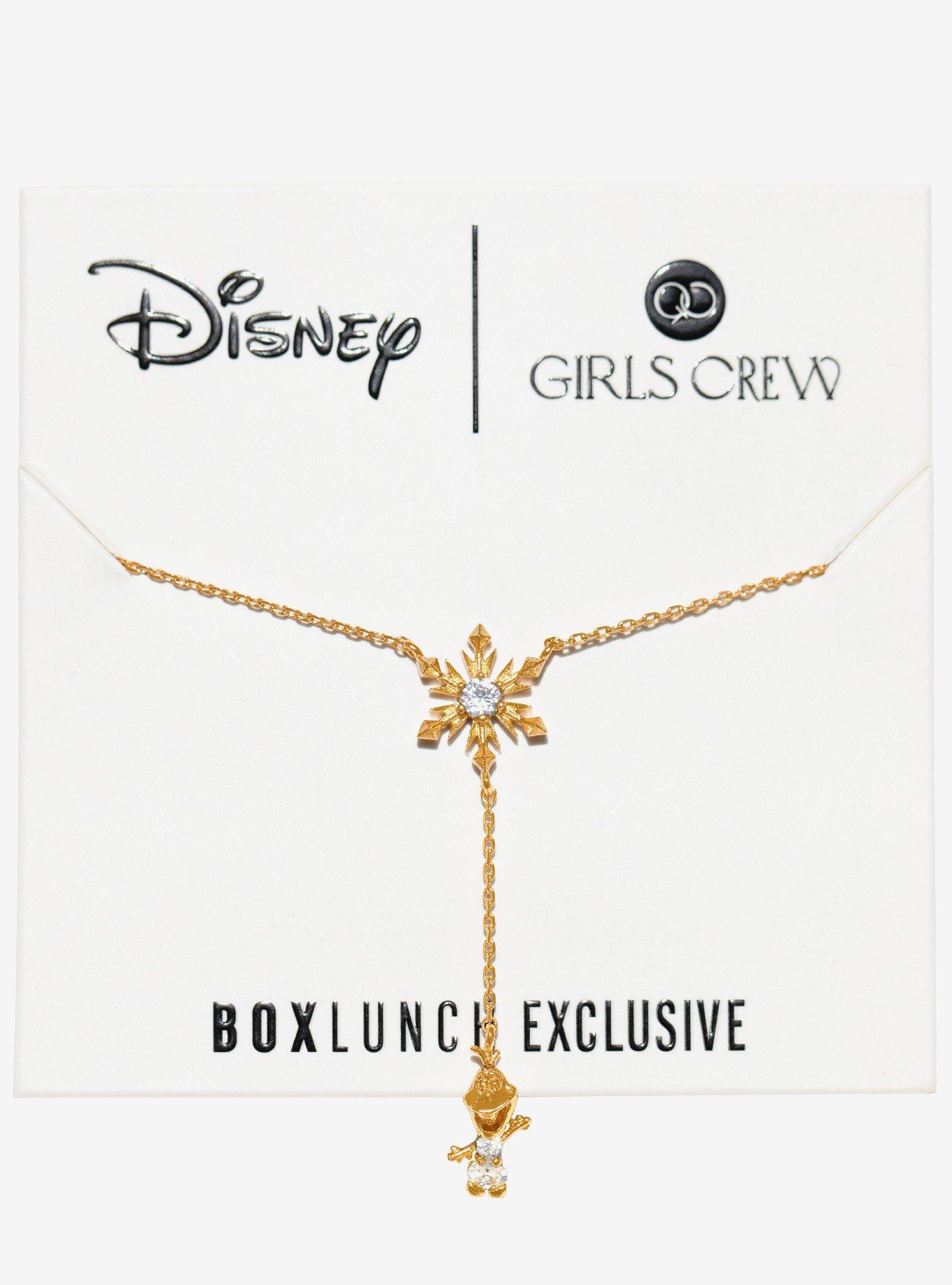 Girls Crew Disney Frozen Olaf Snowflake Necklace &mdash; BoxLunch Exclusive, , alternate