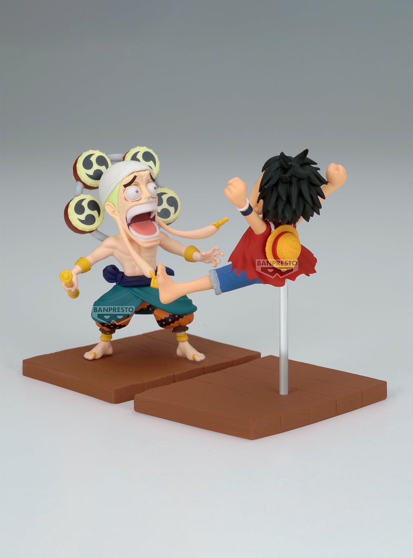 Banpresto One Piece World Collectable Figure Log Stories Monkey D. Luffy & Enel Figure Set, , alternate