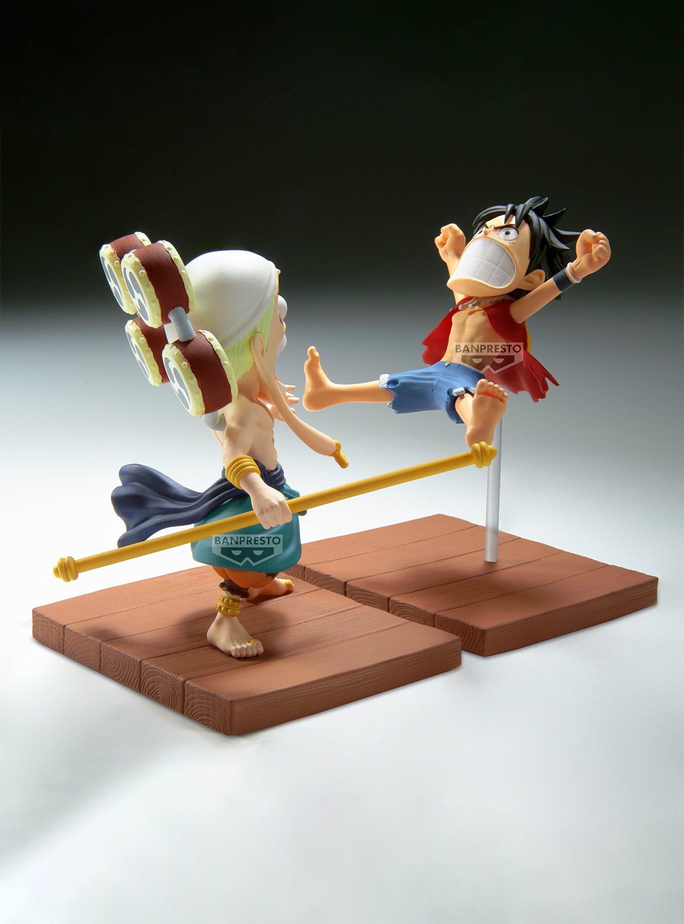 Banpresto One Piece World Collectable Figure Log Stories Monkey D. Luffy & Enel Figure Set, , alternate