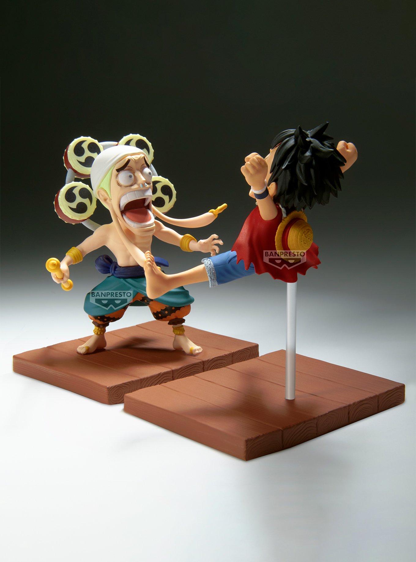 Banpresto One Piece World Collectable Figure Log Stories Monkey D. Luffy & Enel Figure Set, , alternate