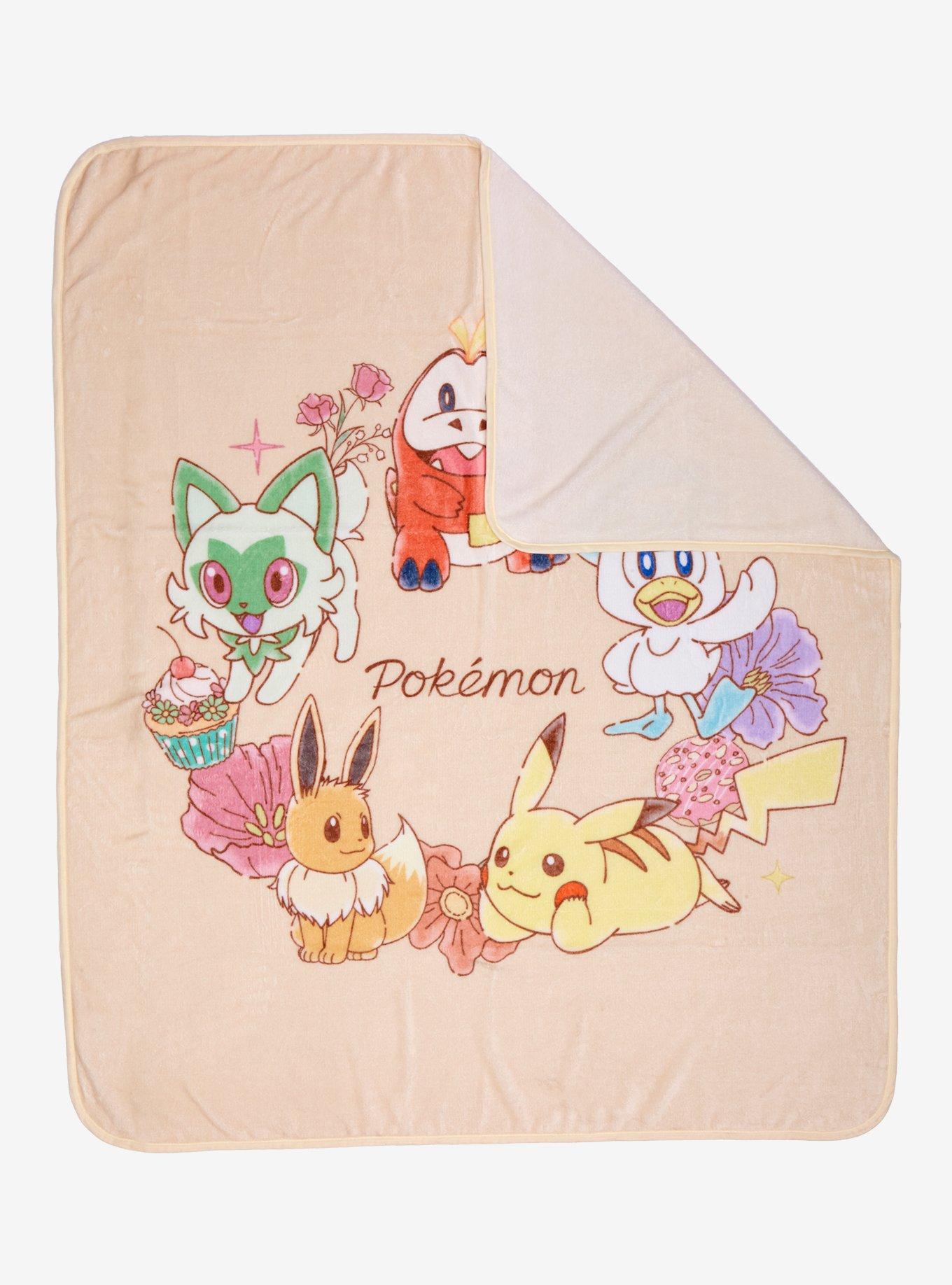 Pok&eacute;mon Floral Group Portrait Fleece Throw, , hi-res