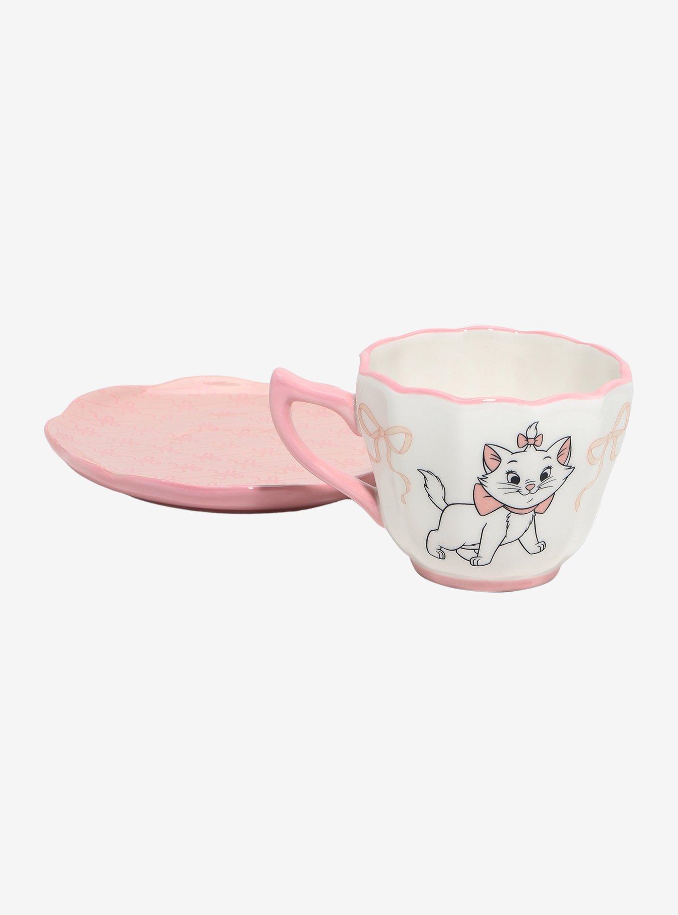 Disney The Aristocats Marie Teacup & Saucer Set - BoxLunch Exclusive, , alternate