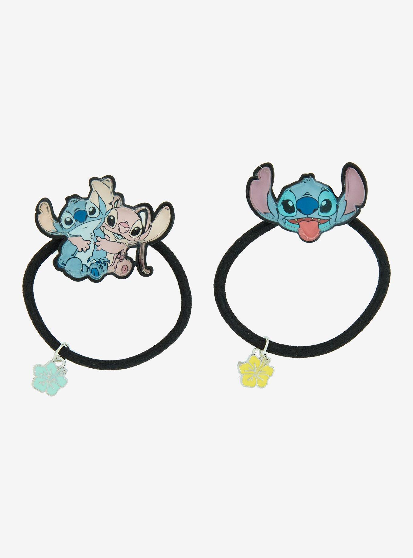Disney Lilo & Stitch Angel & Stitch Hair Tie Set, , alternate
