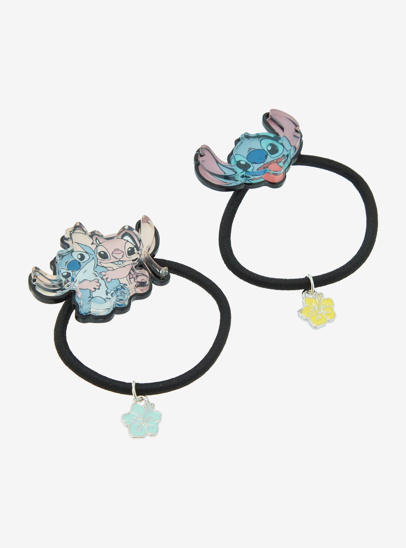 Disney Lilo & Stitch Angel & Stitch Hair Tie Set, , alternate