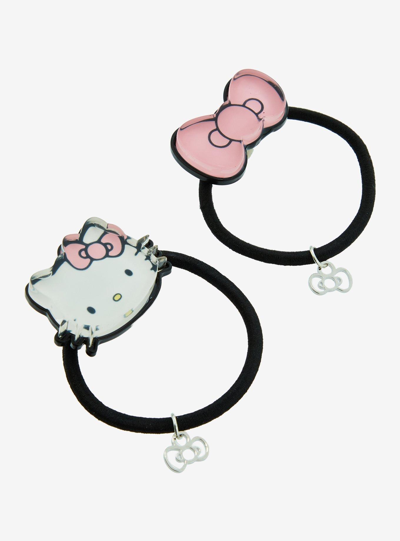 Sanrio Hello Kitty Charm Hair Tie Set, , alternate