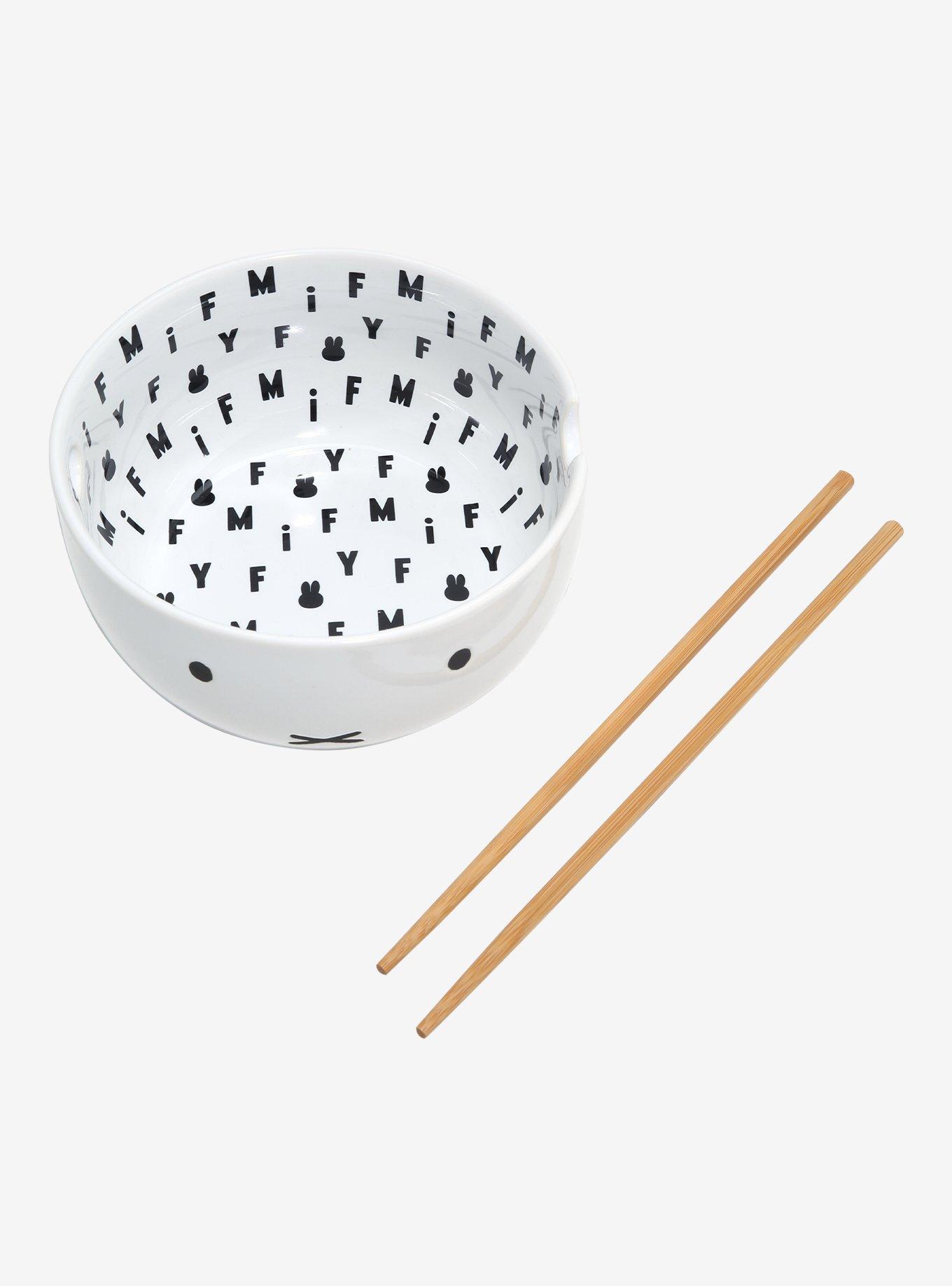 Miffy Face Ramen Bowl with Chopsticks, , hi-res