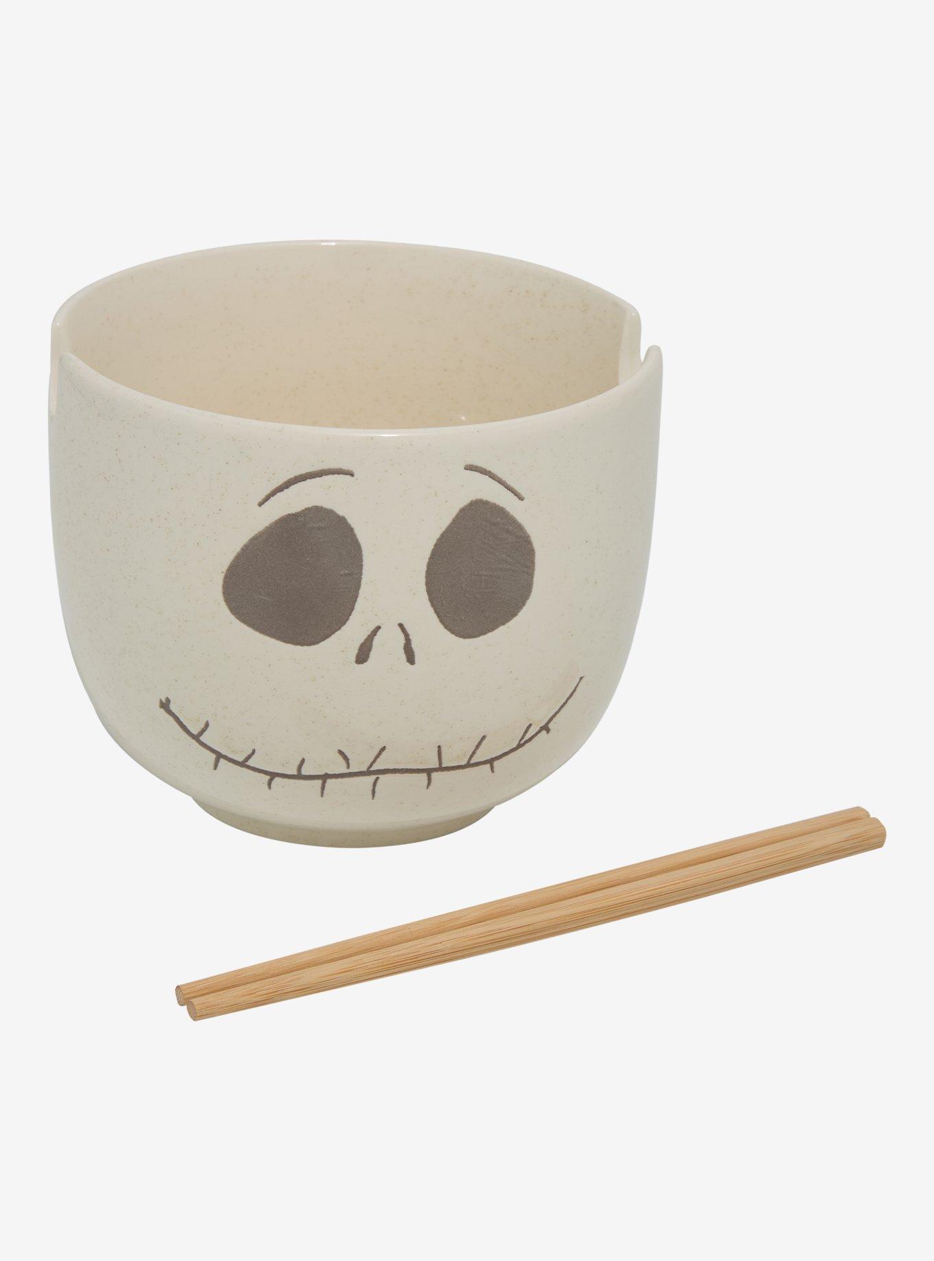 Disney The Nightmare Before Christmas Jack Skellington Face Ramen Bowl with Chopsticks - BoxLunch Exclusive, , hi-res