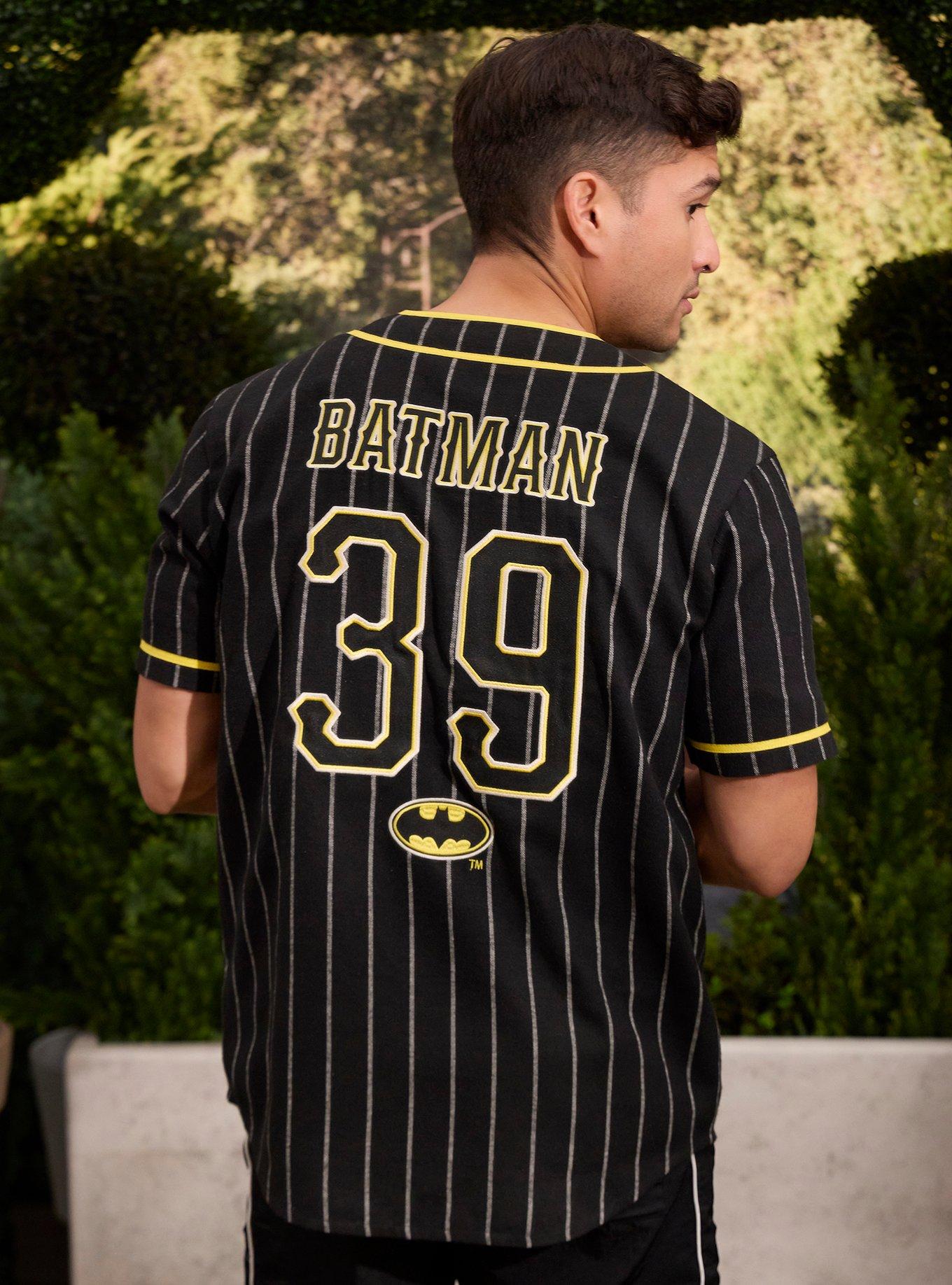 DC Comics Batman Gotham City Striped Baseball Jersey - BoxLunch Exclusive