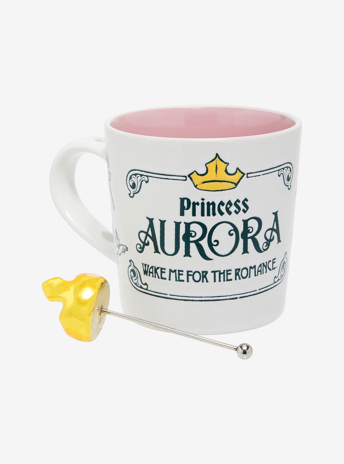 Disney Sleeping Beauty Aurora Portrait Mug with Tiara Stirrer, , alternate