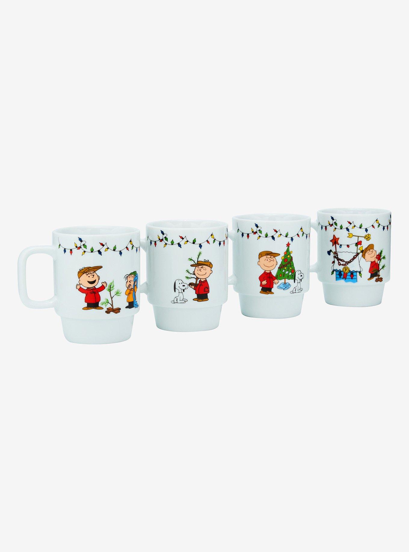 Peanuts Charlie Brown & Friends Christmas Stacked Mug Set, , alternate