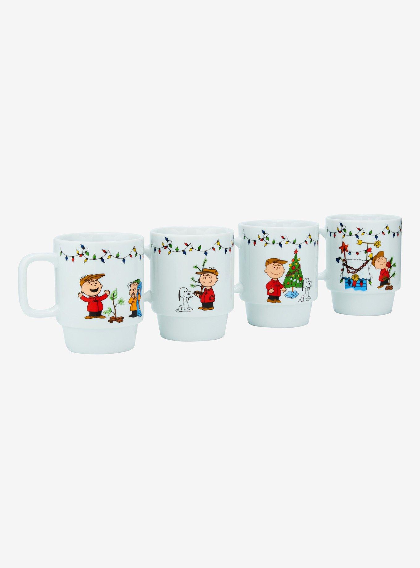 Peanuts Charlie Brown & Friends Christmas Stacked Mug Set, , hi-res