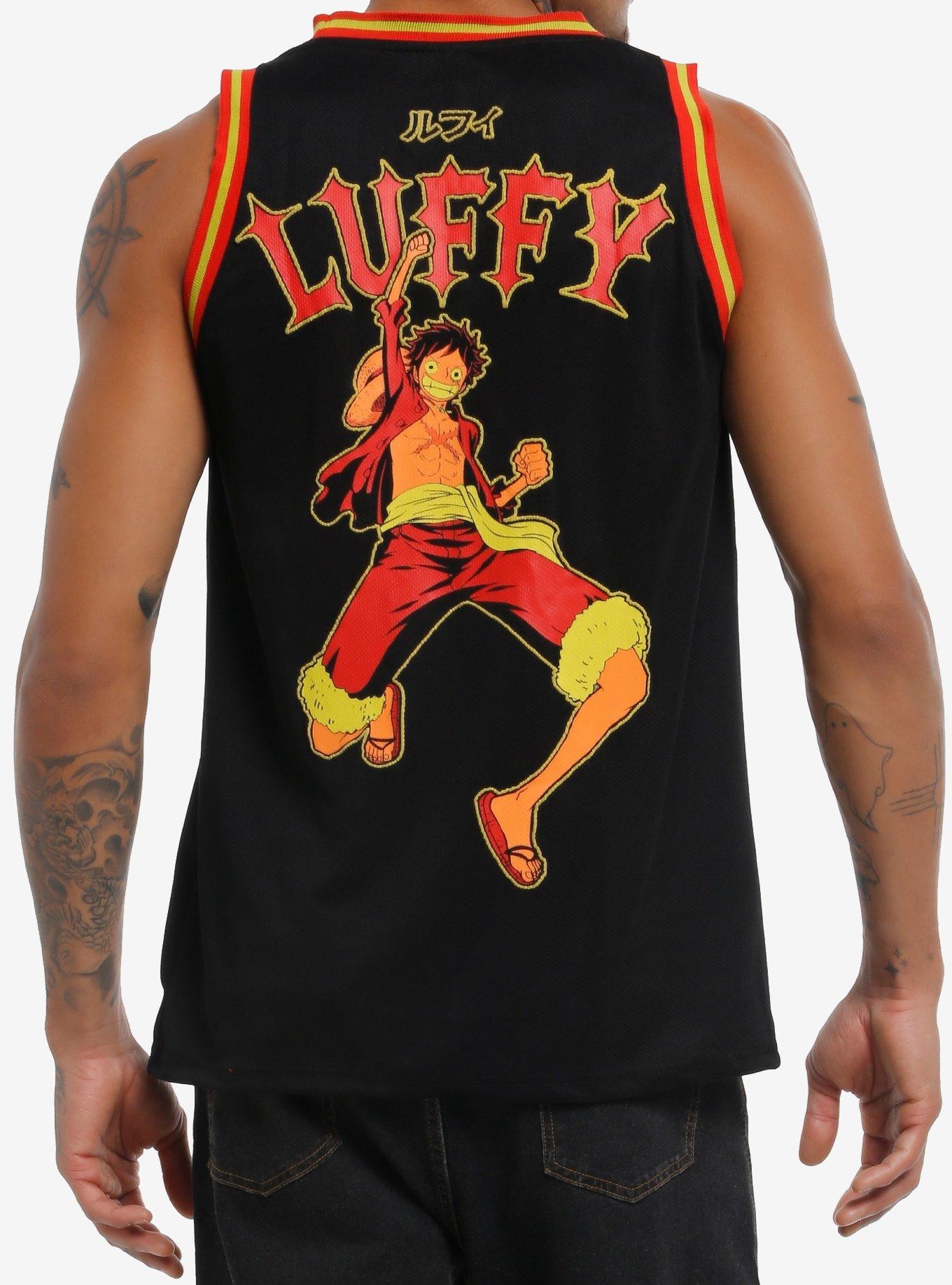 One Piece Luffy Double-Sided Basketball Jersey, , hi-res