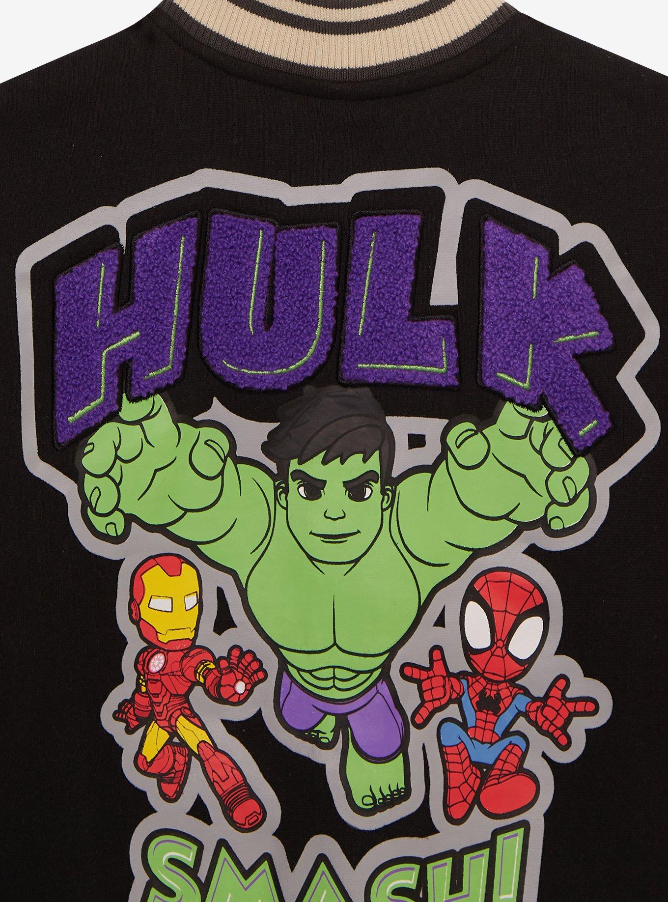 Marvel The Hulk Toddler Bomber Jacket, GREEN, alternate
