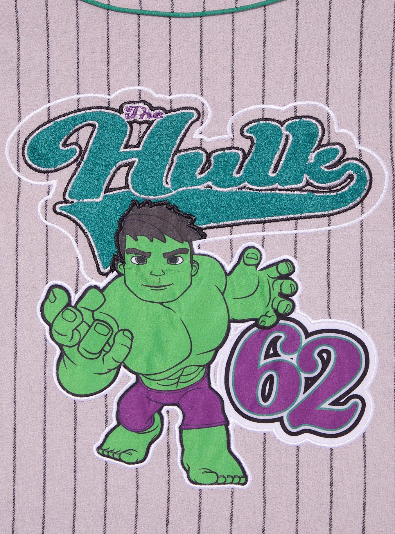 Marvel The Hulk Toddler Baseball Jersey - BoxLunch Exclusive, GREEN, alternate