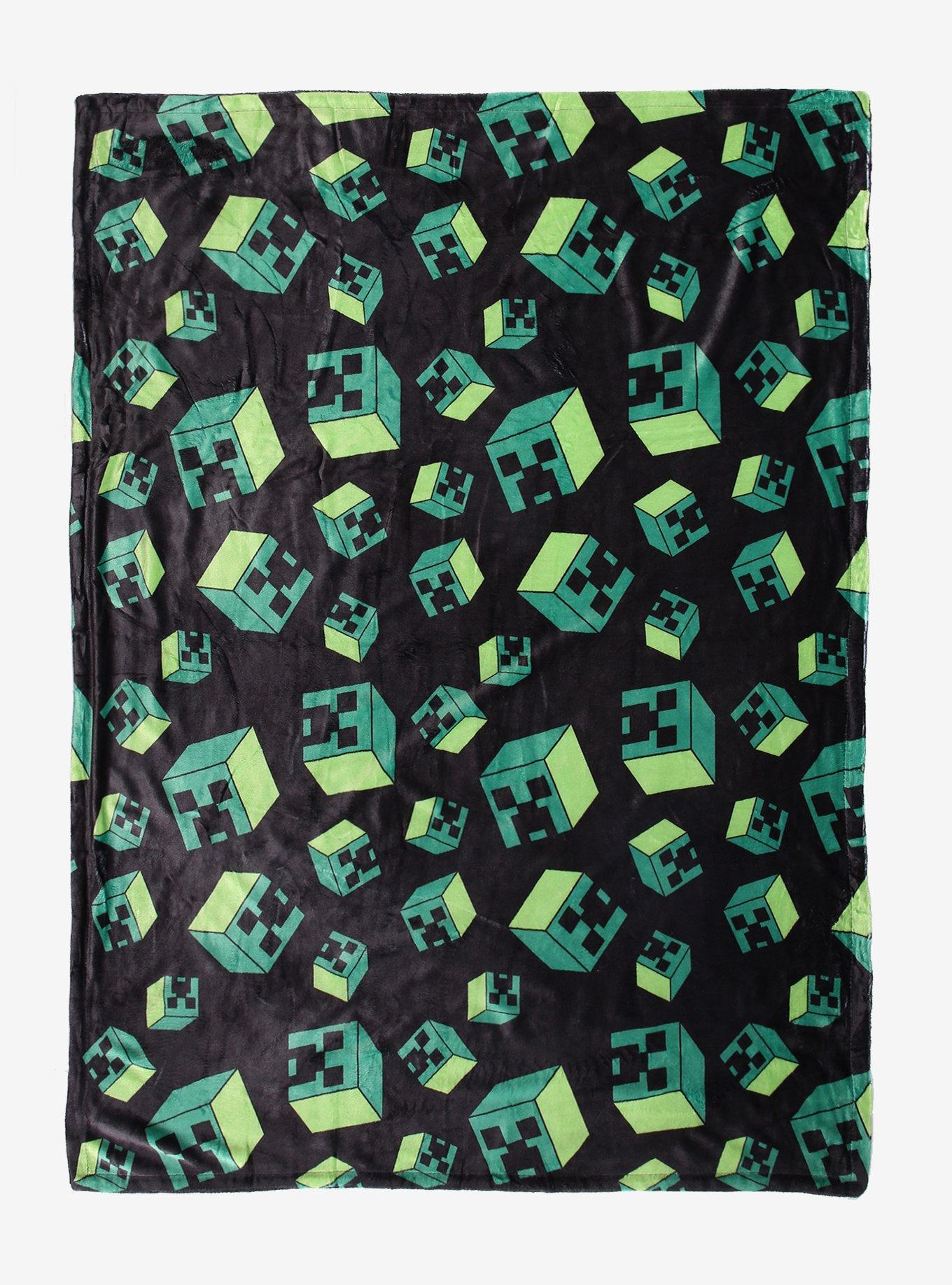 Minecraft Creeper Reversible Throw Blanket, , hi-res