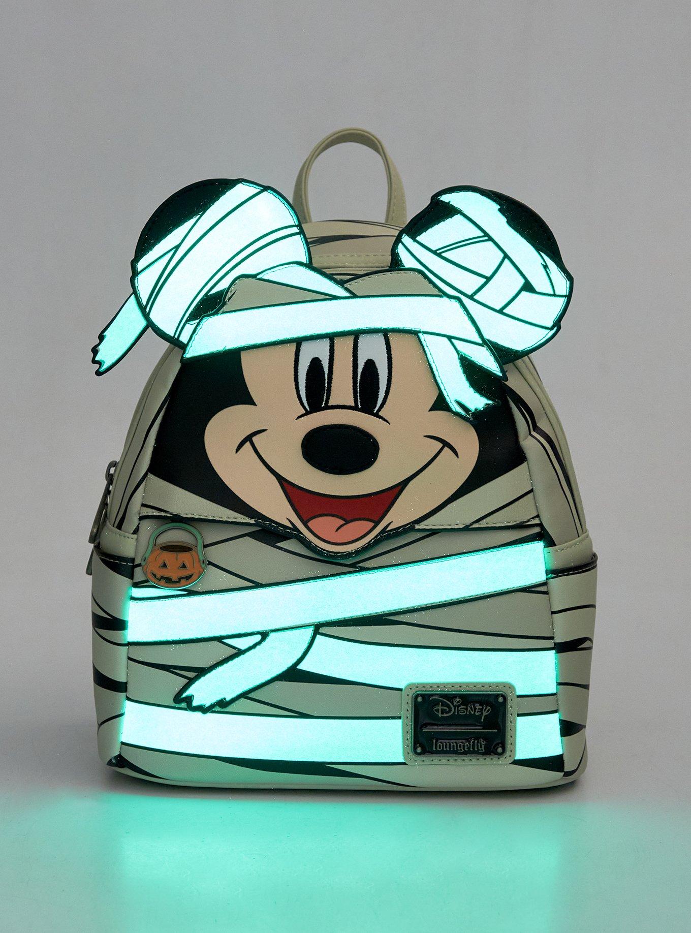 Loungefly Disney Mickey Mouse Mummy Glow-in-the-Dark Mini Backpack, , alternate