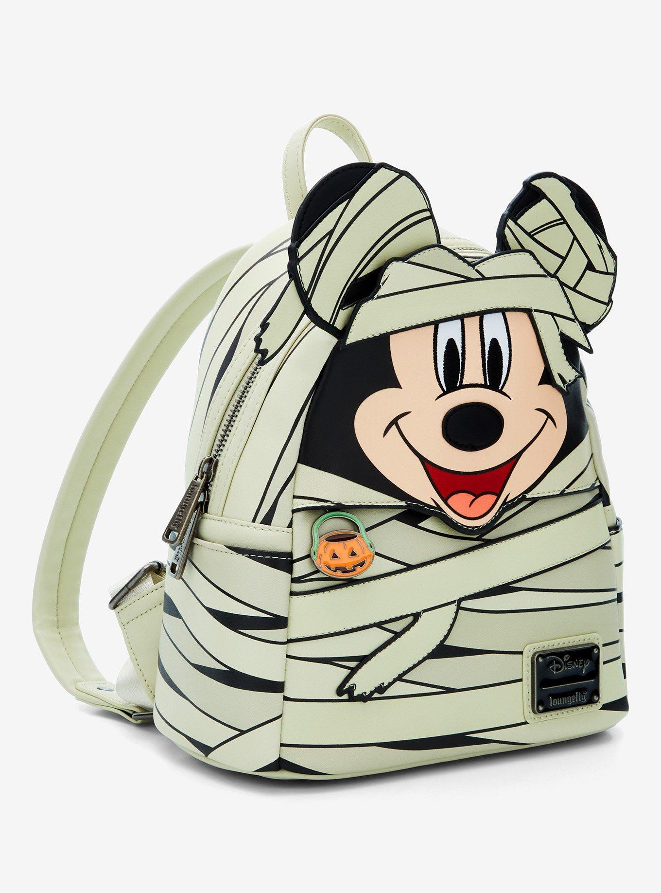 Loungefly Disney Mickey Mouse Mummy Glow-in-the-Dark Mini Backpack, , alternate