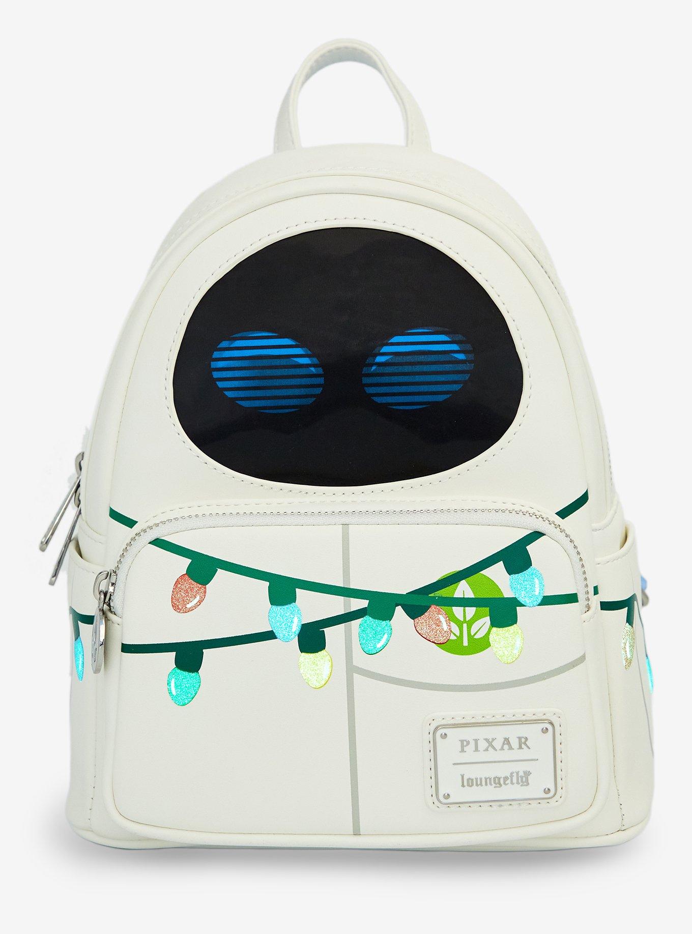 Loungefly Disney Pixar WALL-E EVE Christmas Lights Lenticular Mini Backpack, , alternate